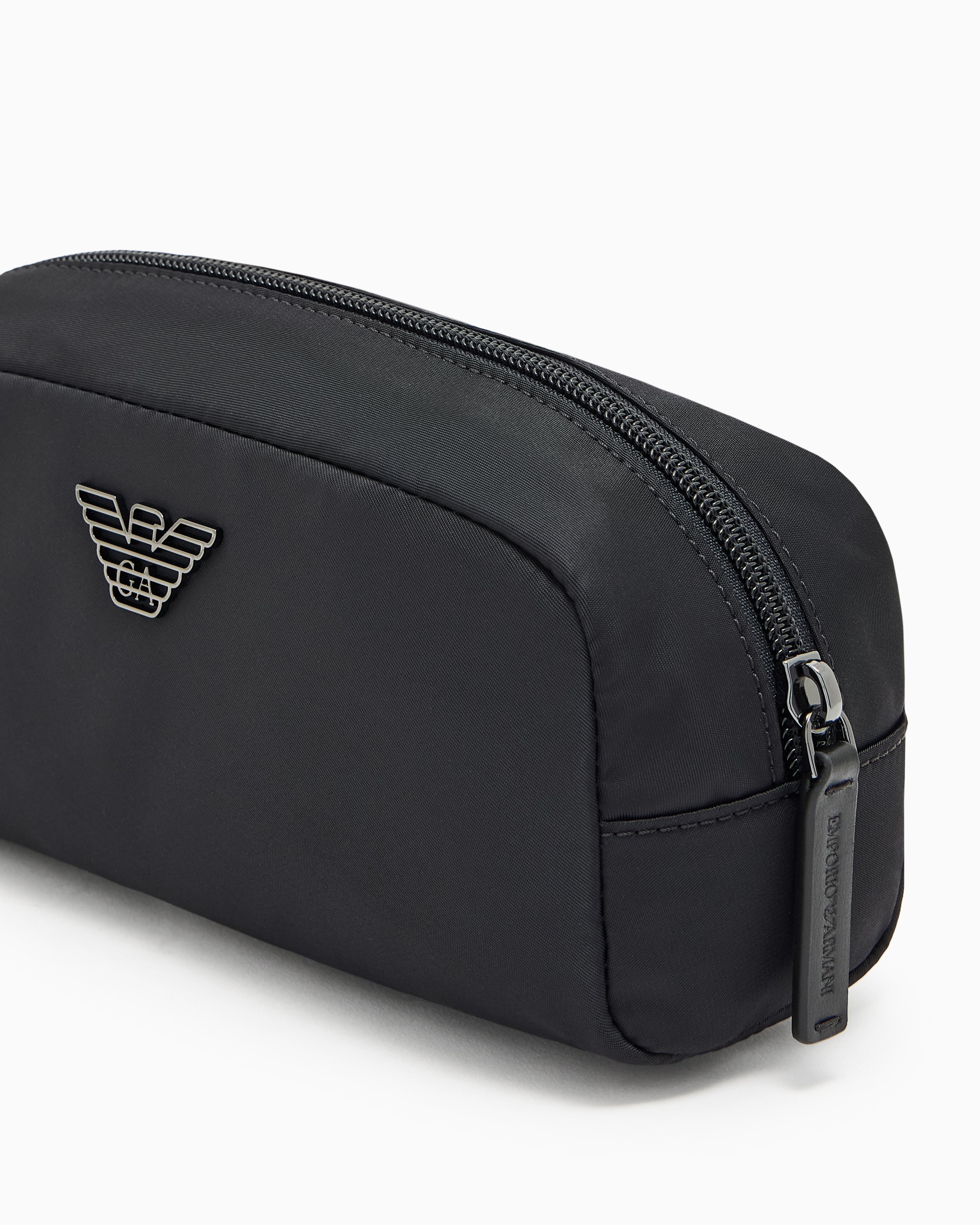 Emporio Armani recycled nylon make-up bag