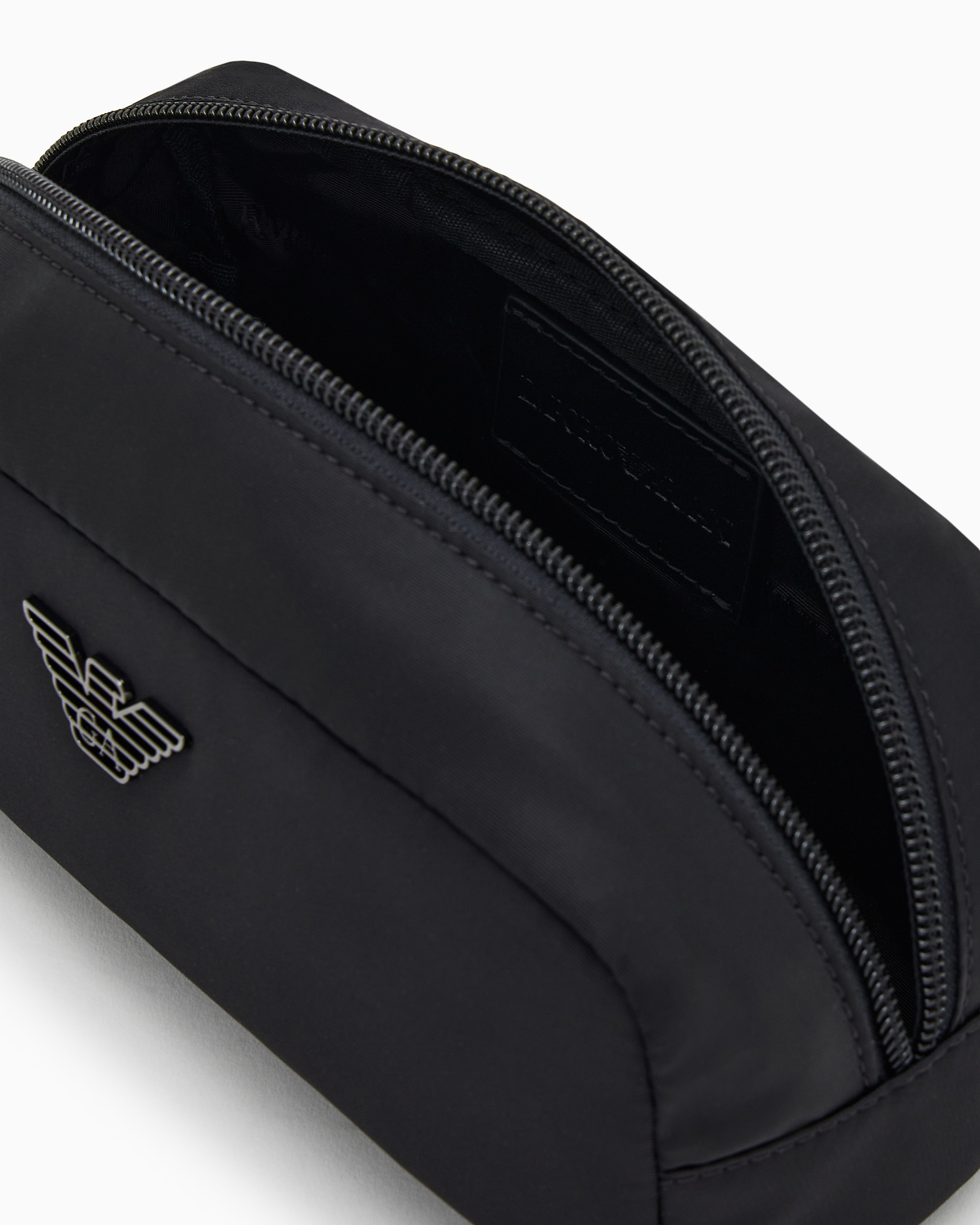 Emporio Armani recycled nylon make-up bag