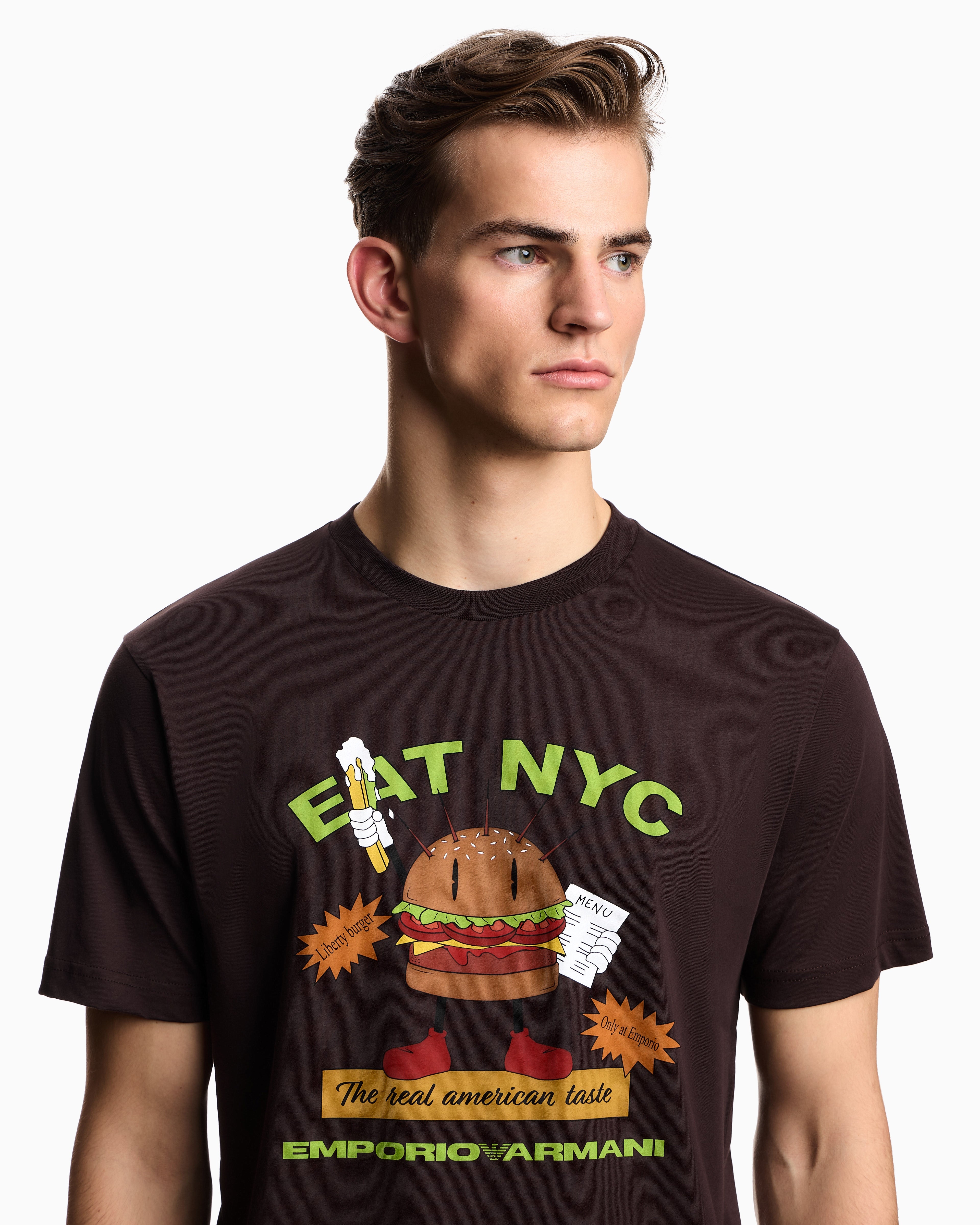 Emporio Armani New York Capsule Collection EAT NYC print jersey T-shirt