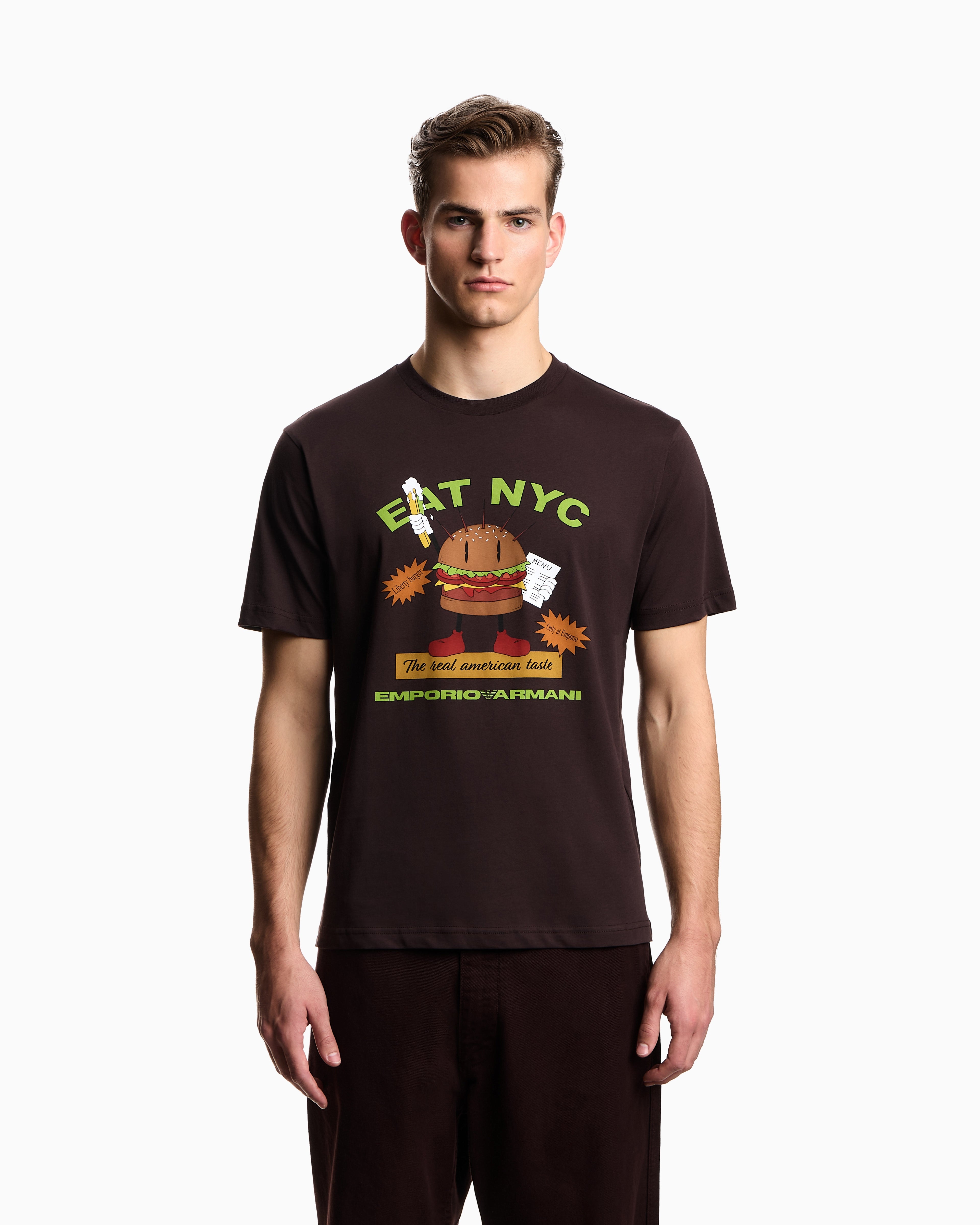 Emporio Armani New York Capsule Collection EAT NYC print jersey T-shirt