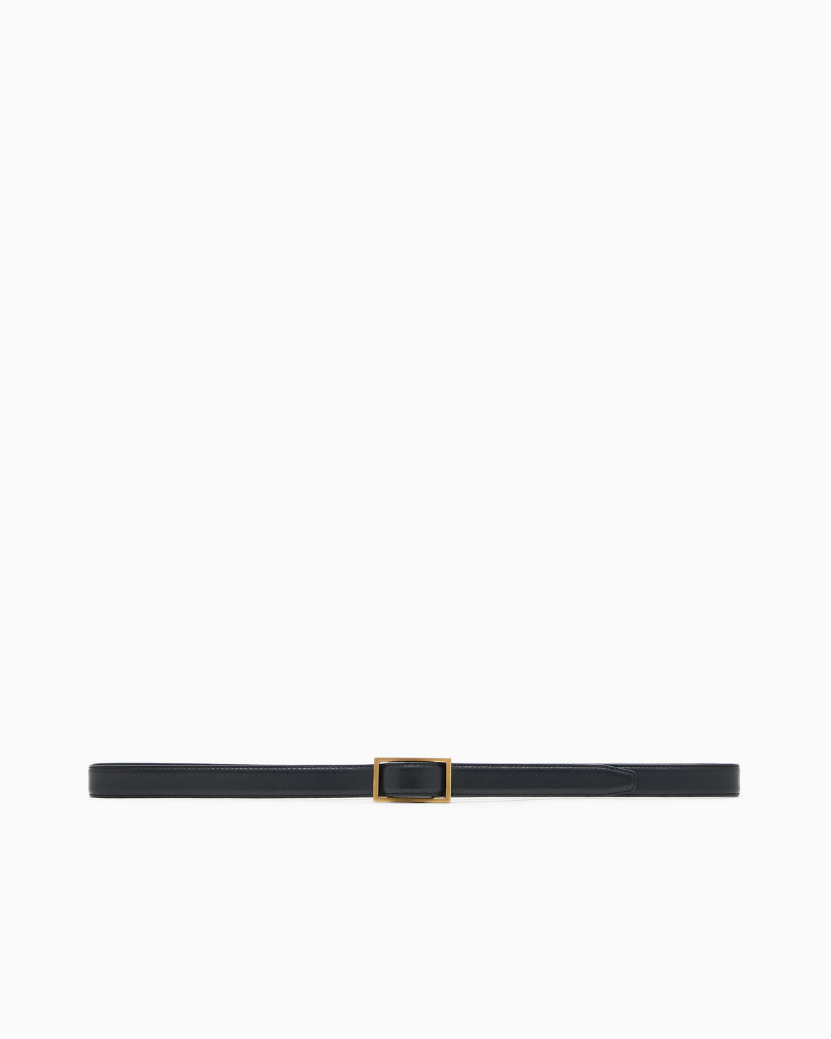 Emporio Armani Leather belt with plate