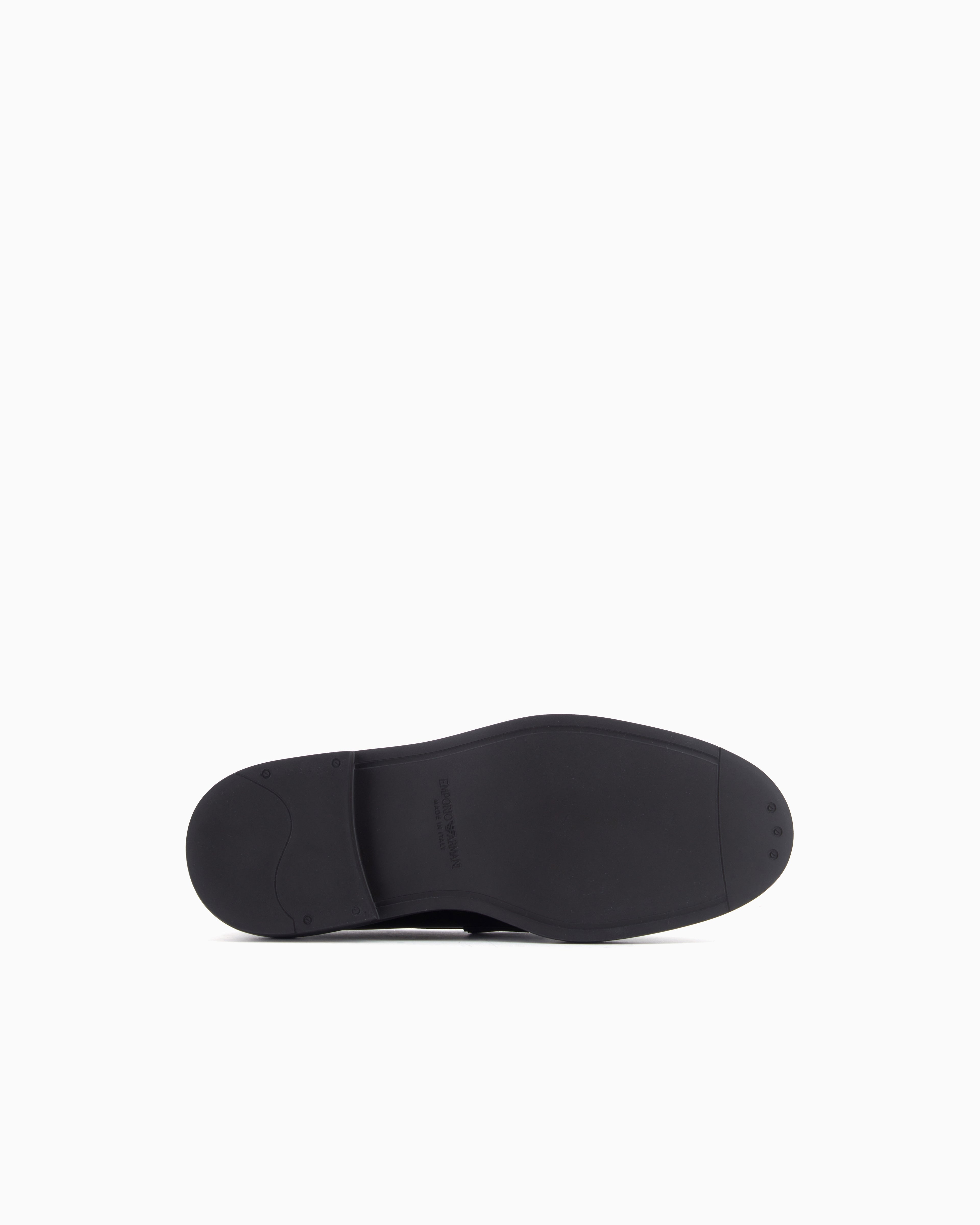 Emporio Armani Speckled Leather Loafers Patterned