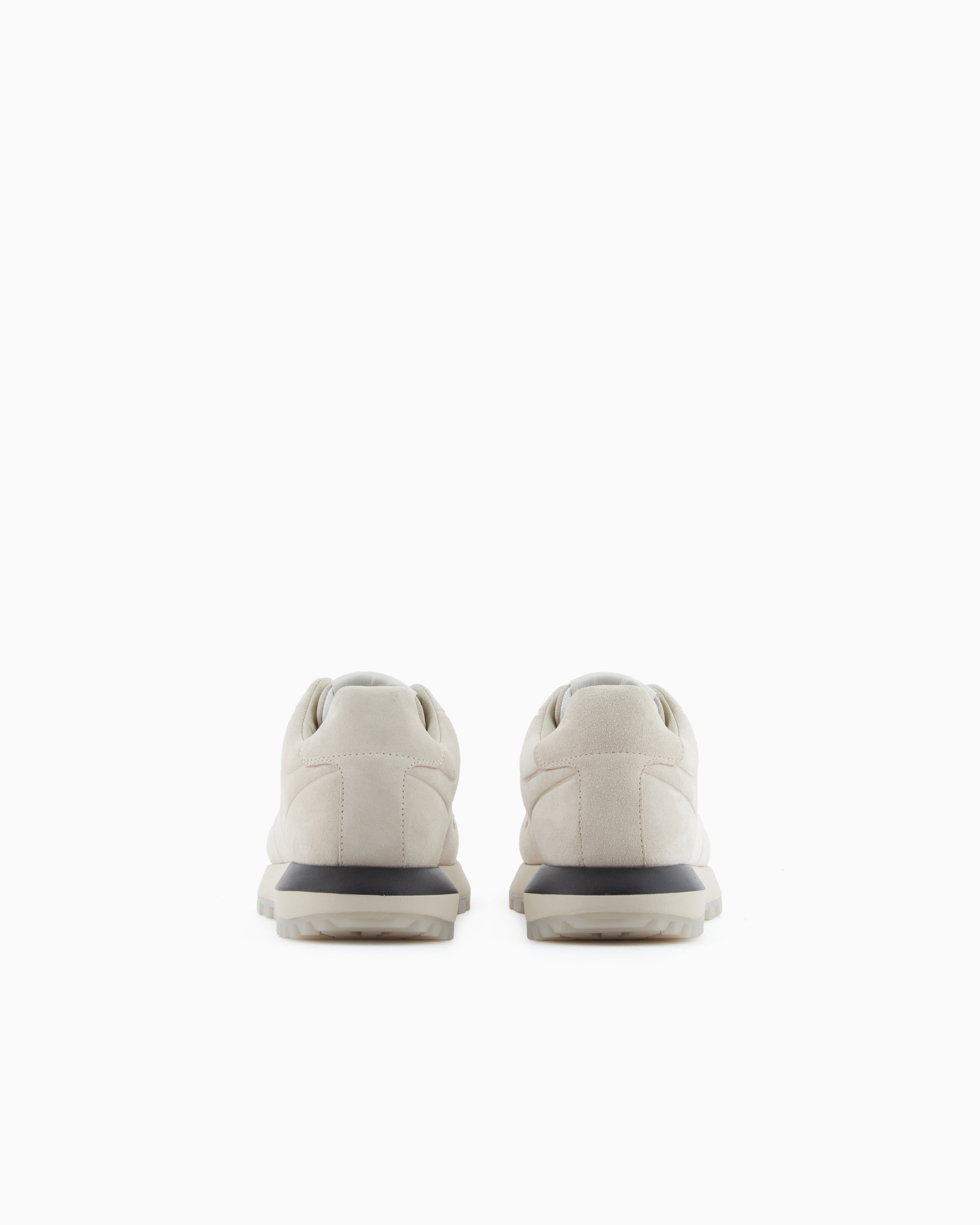 Emporio Armani Suede Sneakers White