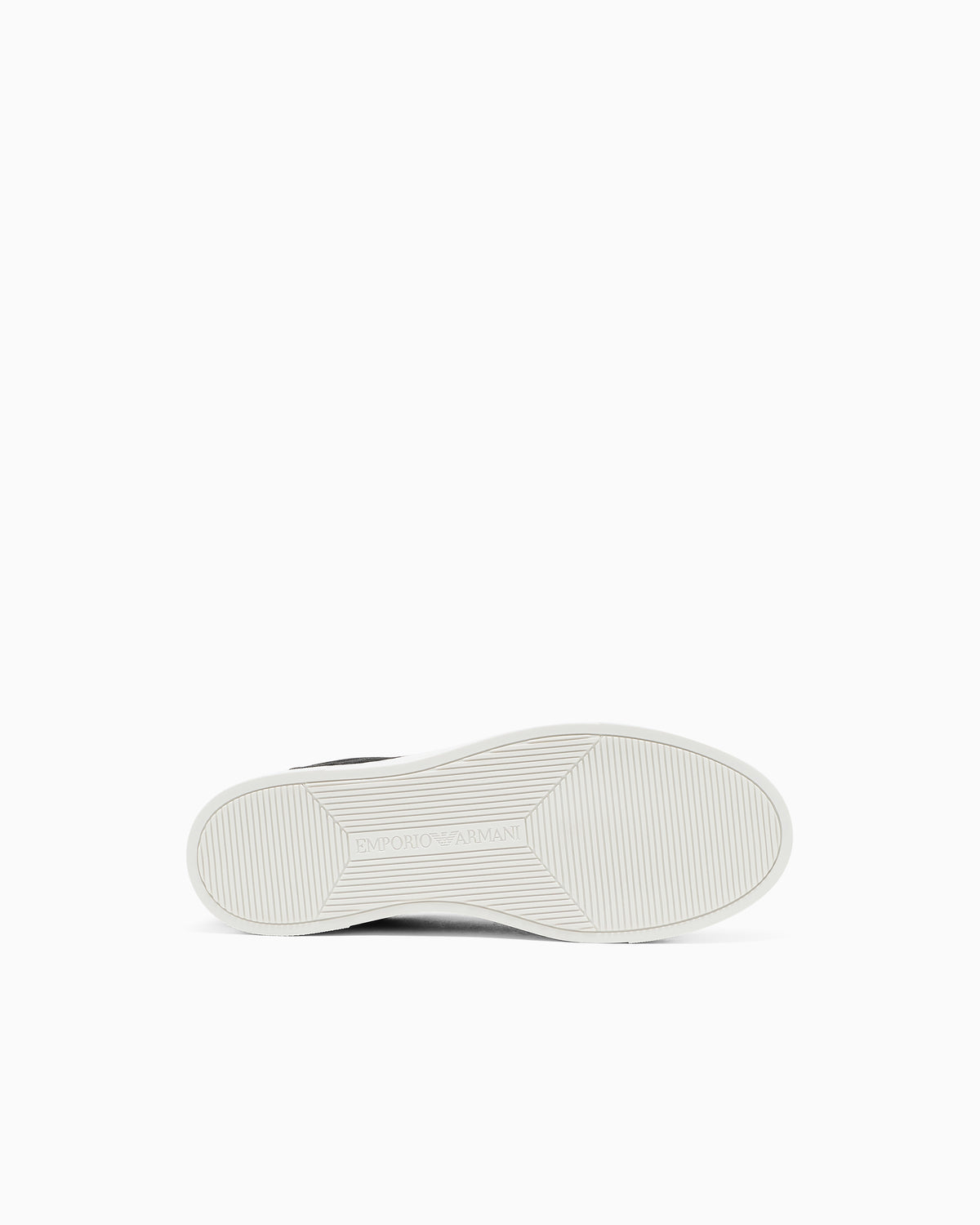 Emporio Armani Nylon Sneakers With Jacquard All-Over Eagle Black