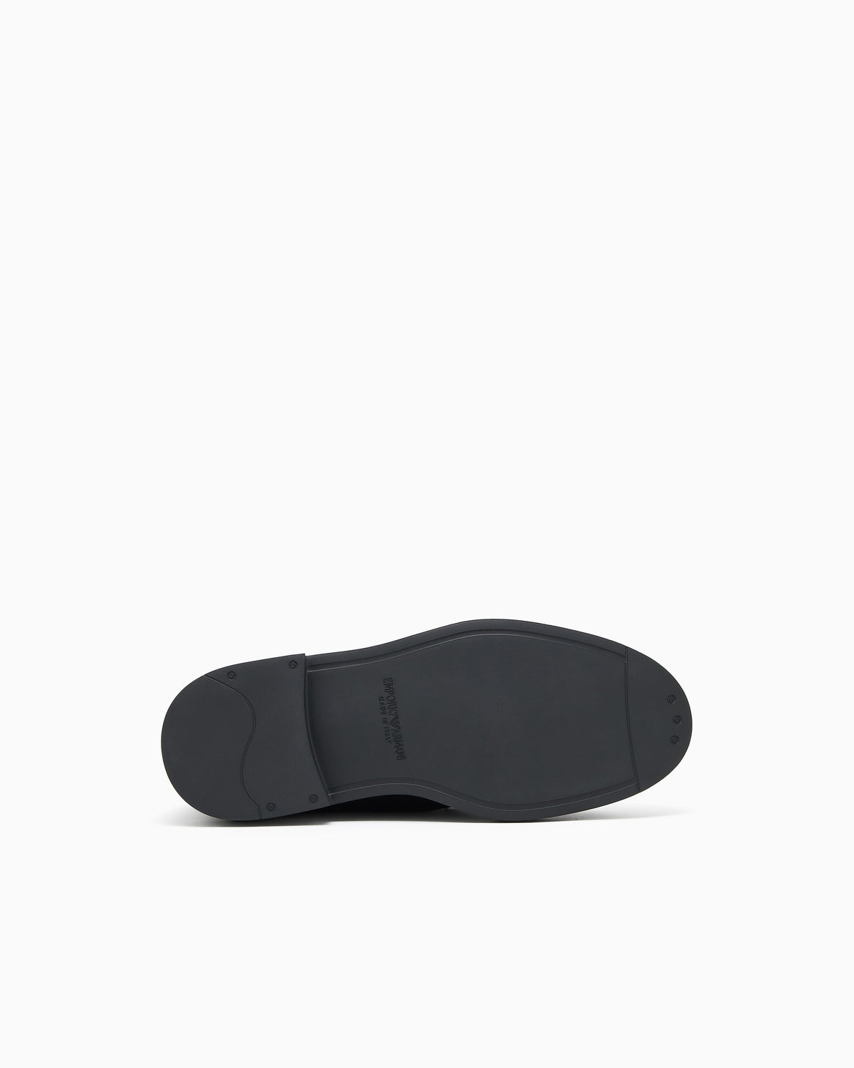 Emporio Armani Calfskin Pony Hair Chukka Boots Black