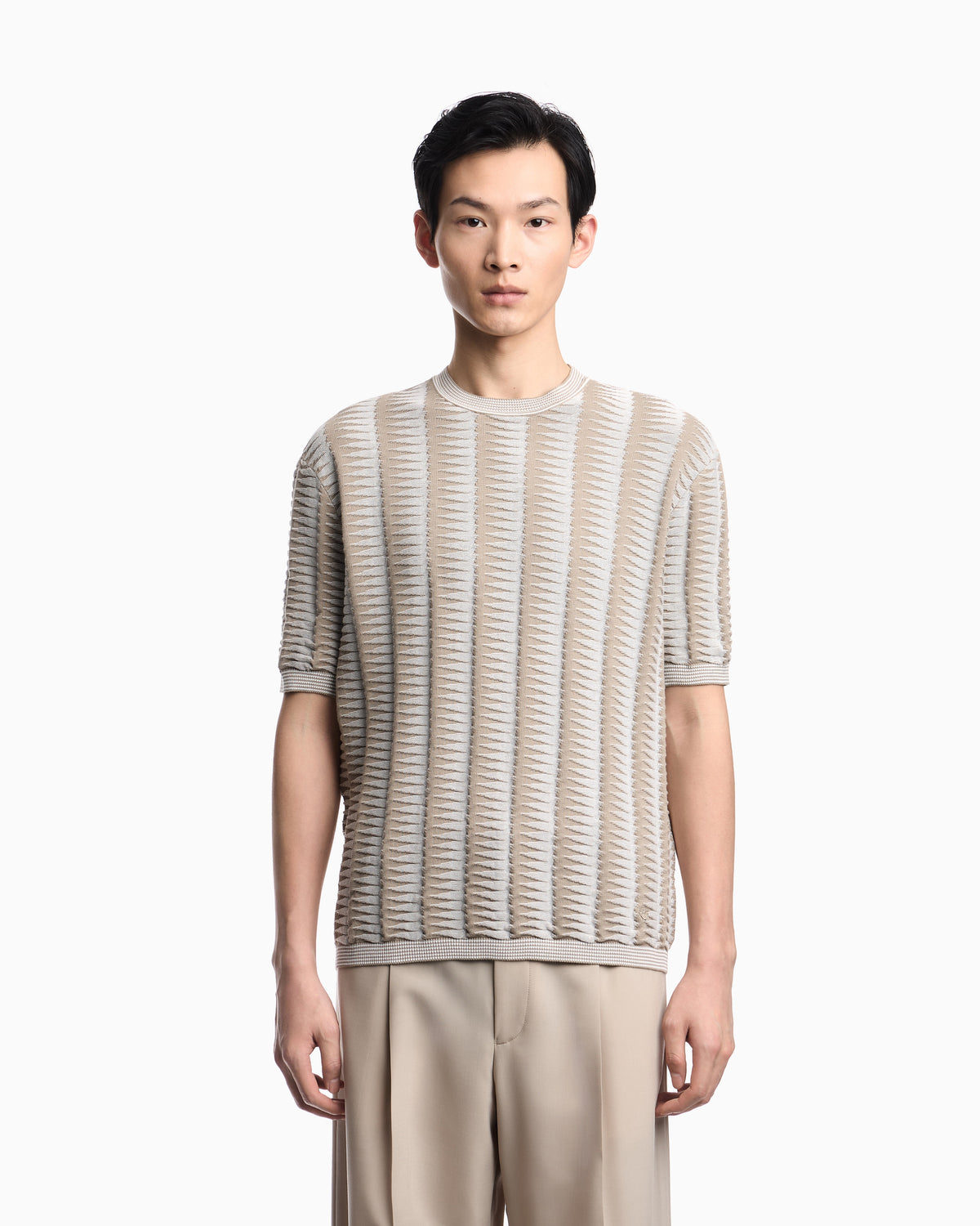 Emporio Armani Jumper with two-toned jacquard motif