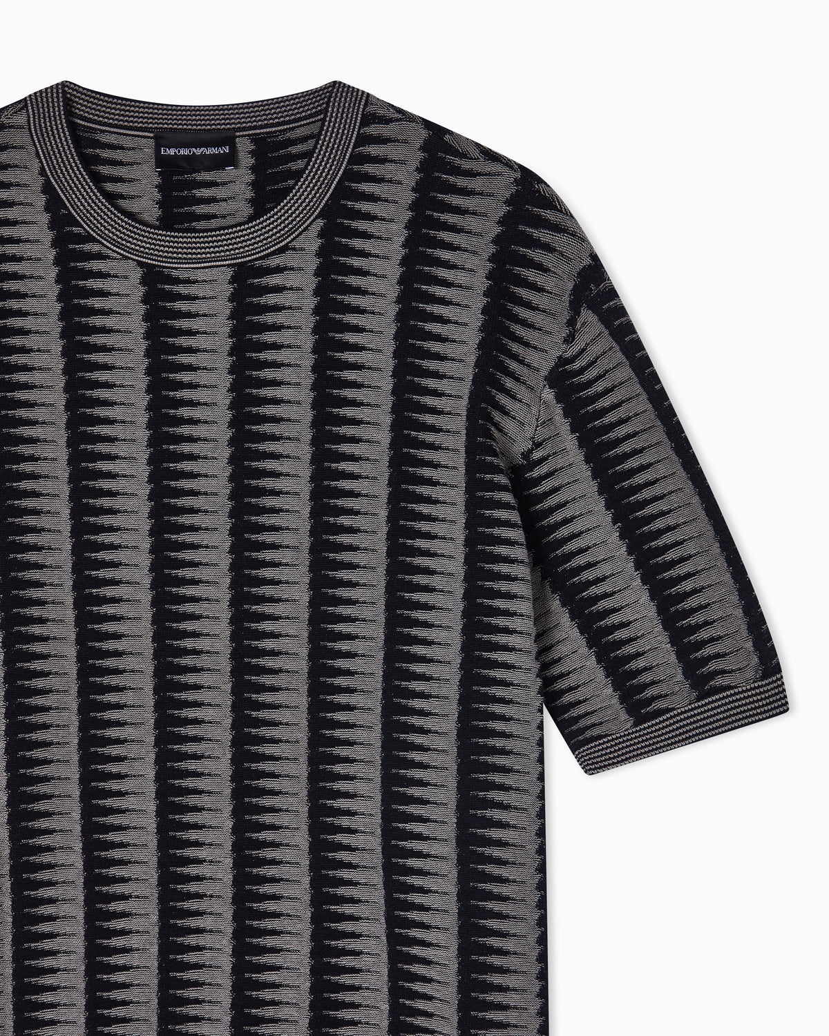 Emporio Armani Jumper with two-toned jacquard motif
