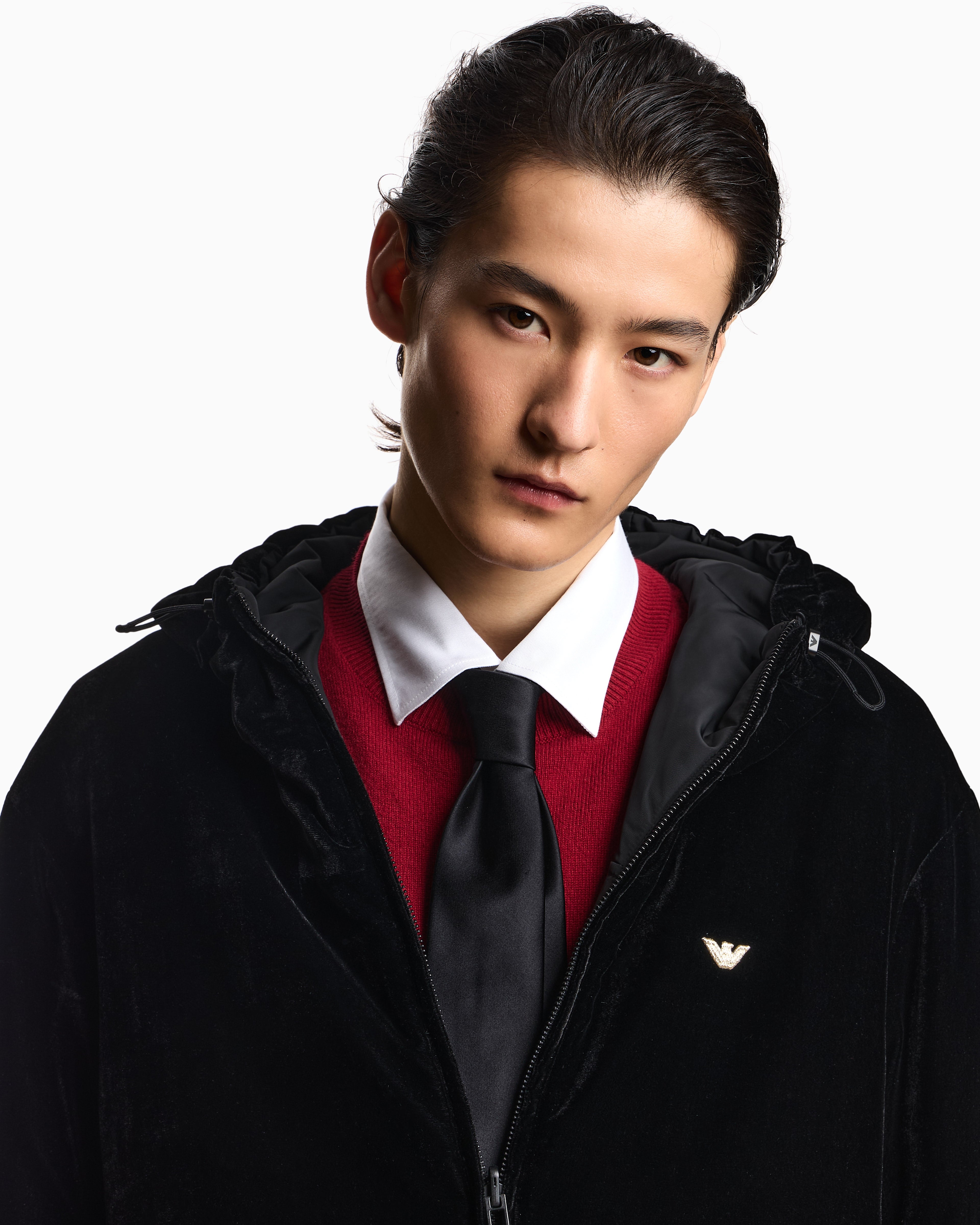 Emporio Armani Lunar New Year reversible chenille jacket
