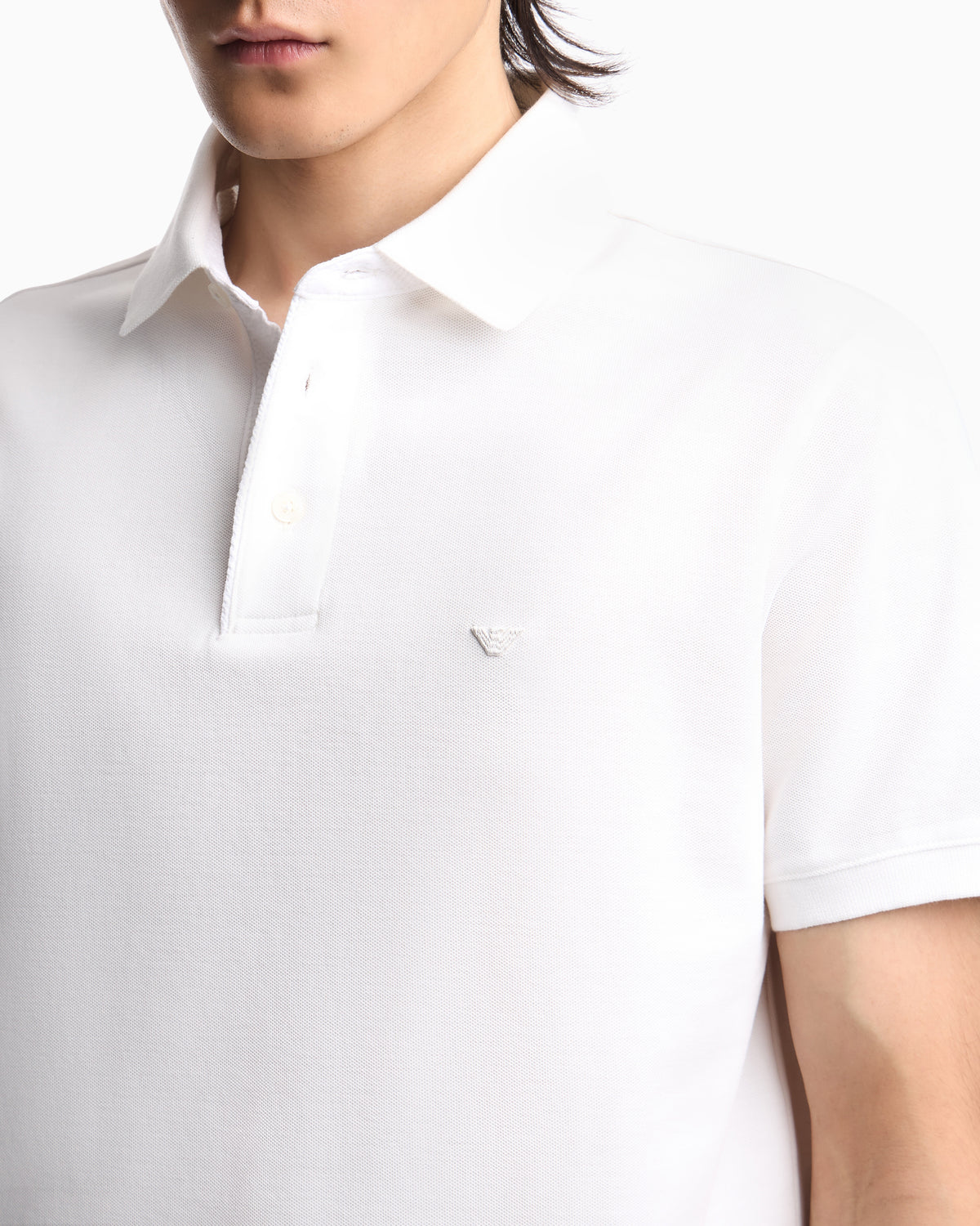 Emporio Armani Regular fit piqué polo shirt
