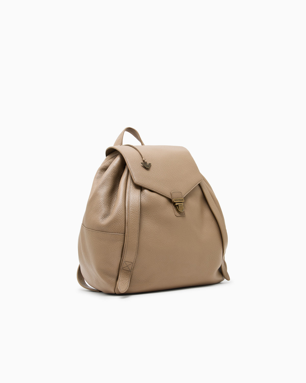 Emporio Armani Icon pebbled leather backpack