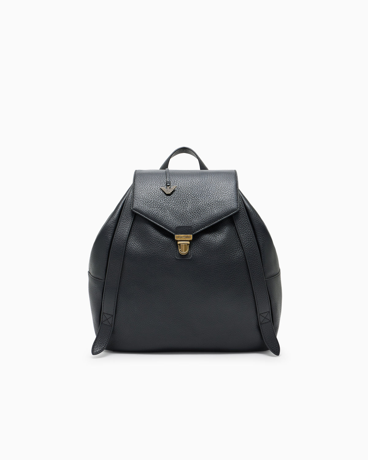 Emporio Armani Icon pebbled leather backpack