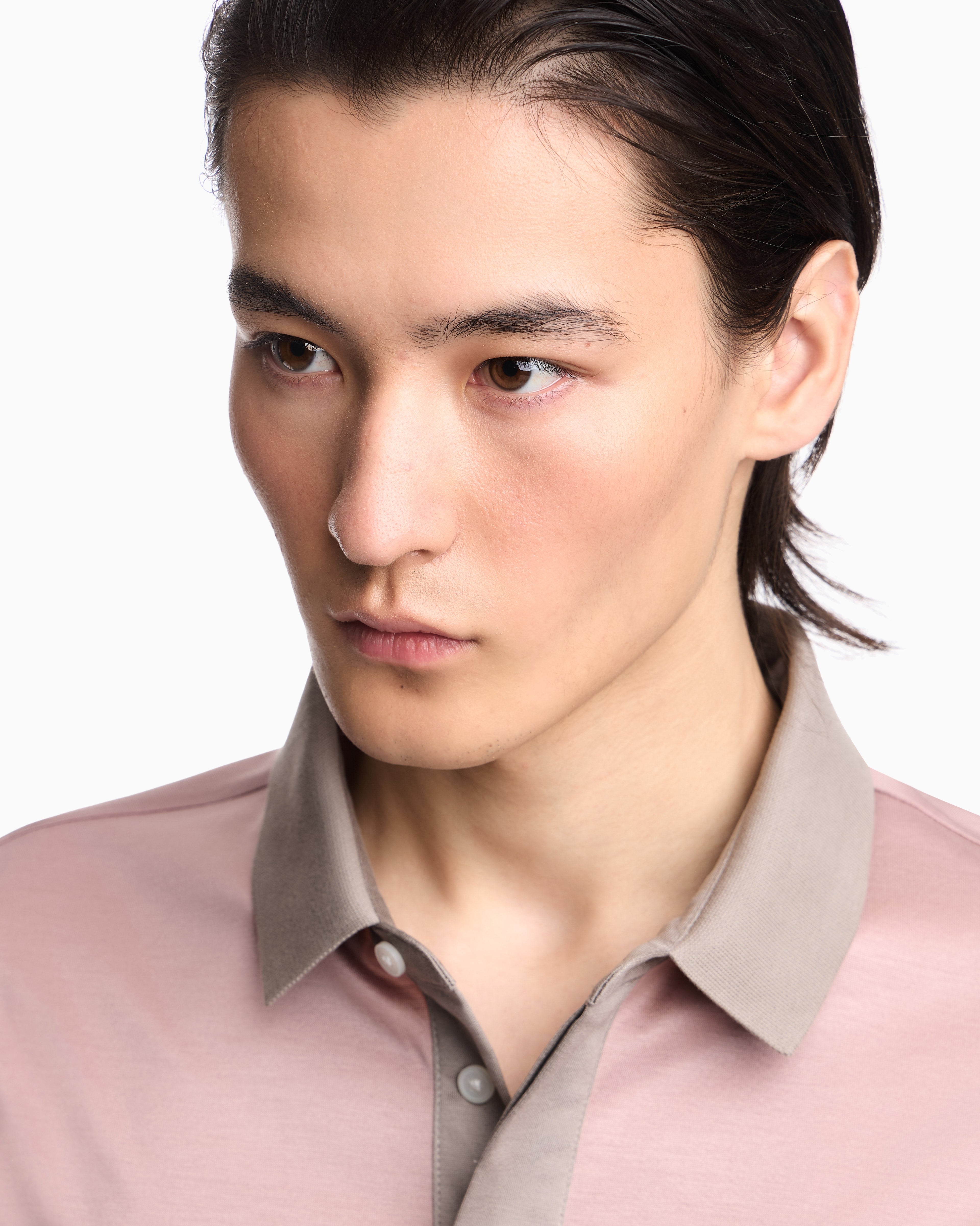 Emporio Armani Lyocell-blend jersey polo shirt