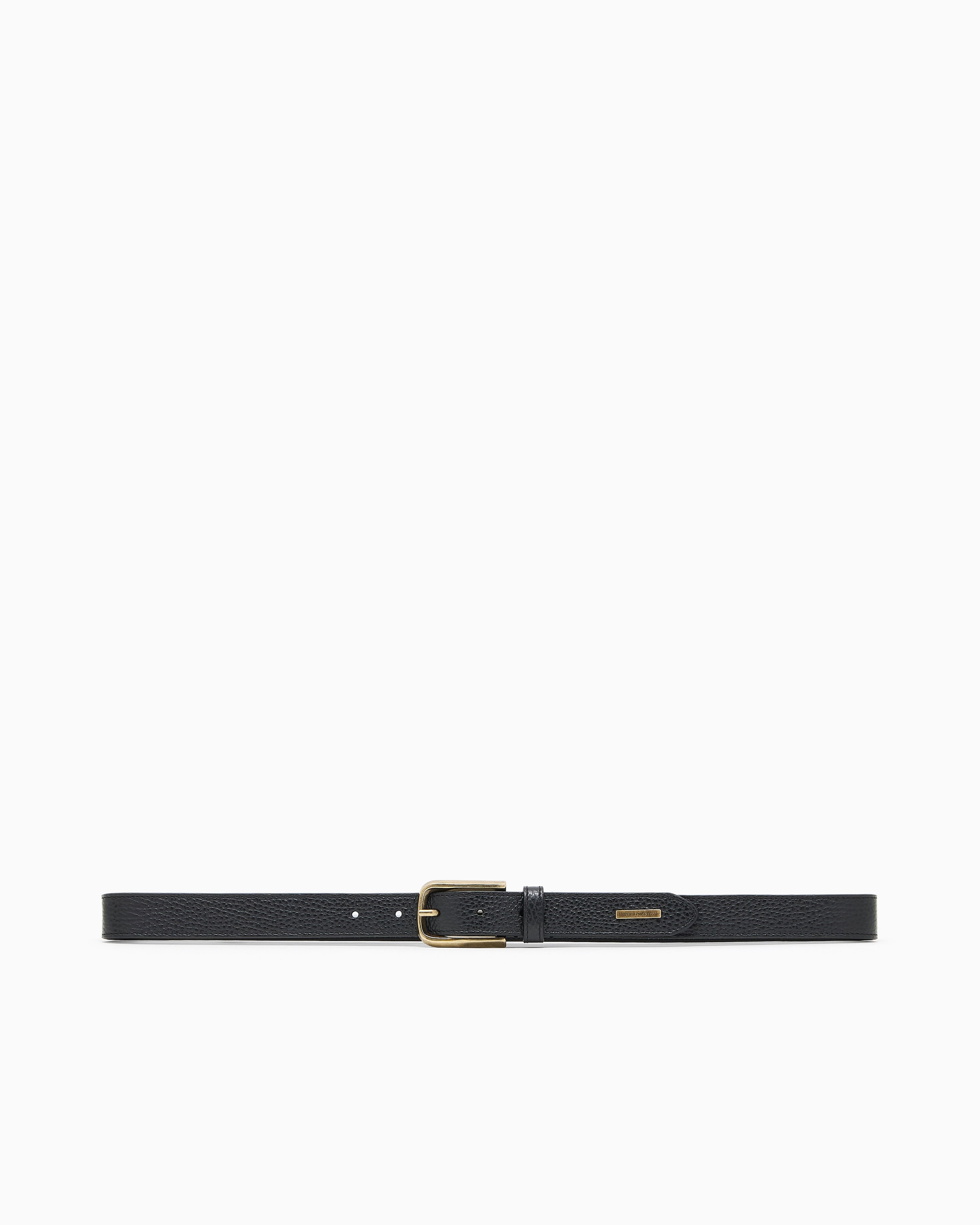 Emporio Armani Palmellato-leather belt