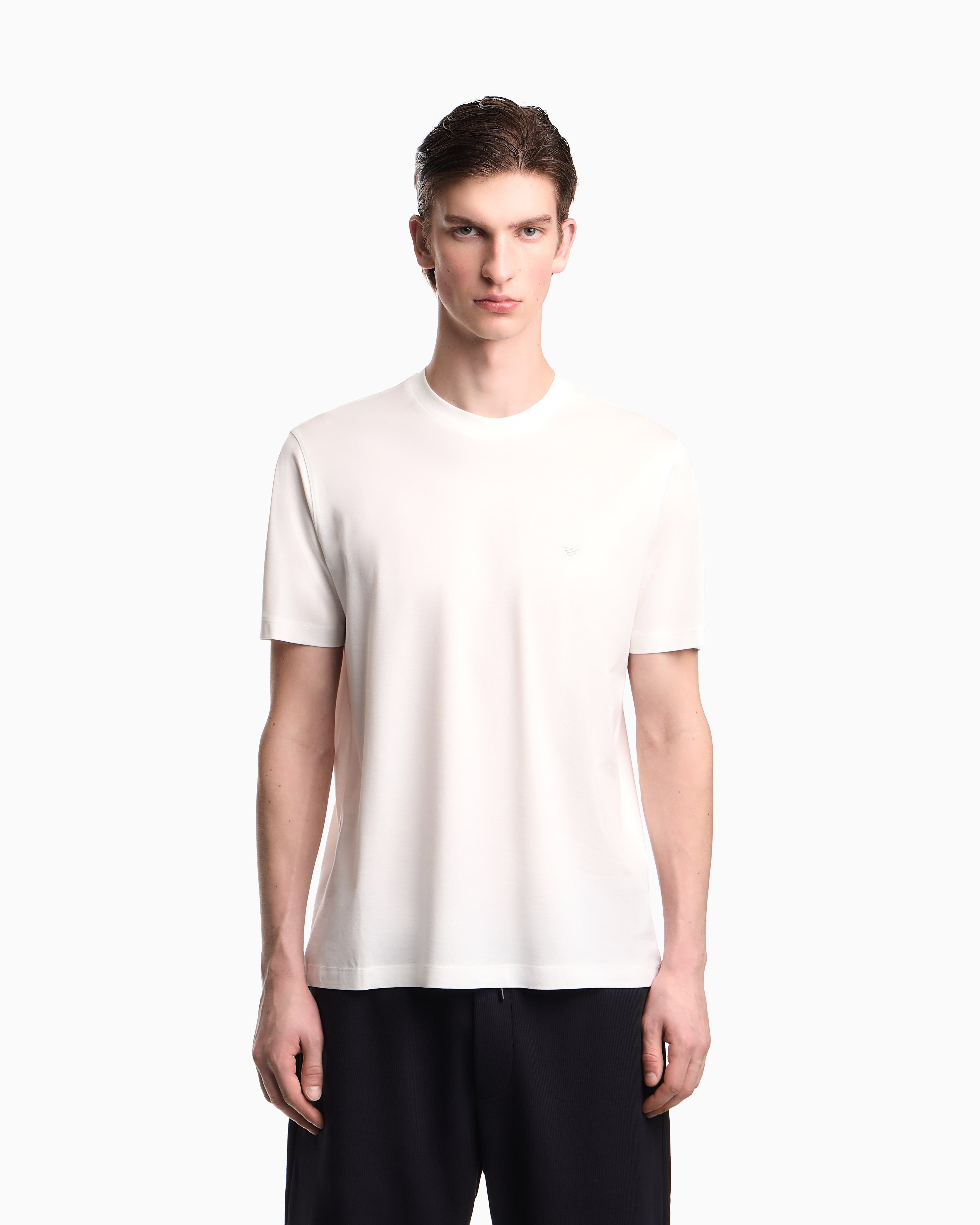Emporio Armani Travel Essential Lyocell-blend jersey T-shirt