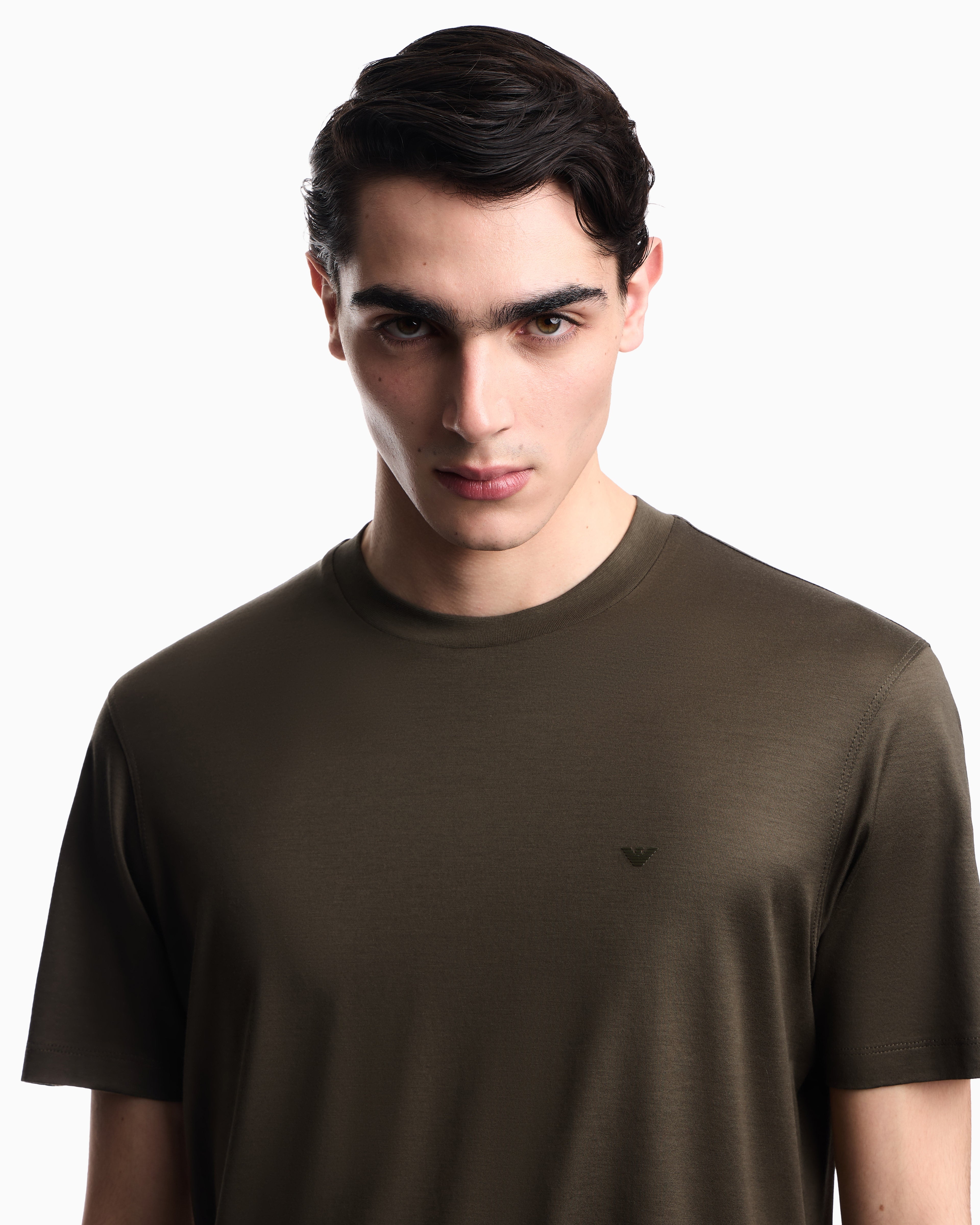 Emporio Armani Travel Essential Lyocell-blend jersey T-shirt
