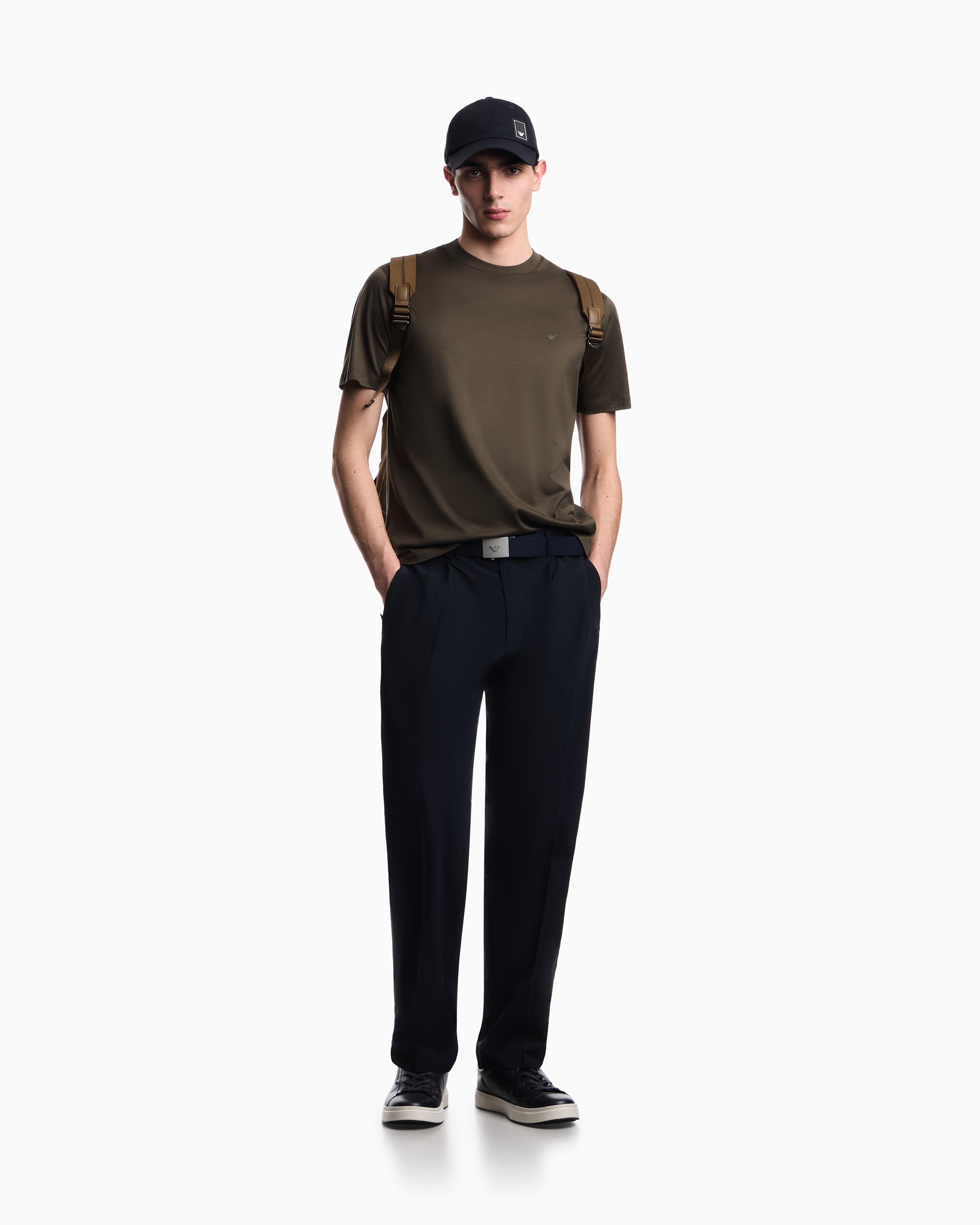 Emporio Armani Travel Essential Lyocell-blend jersey T-shirt