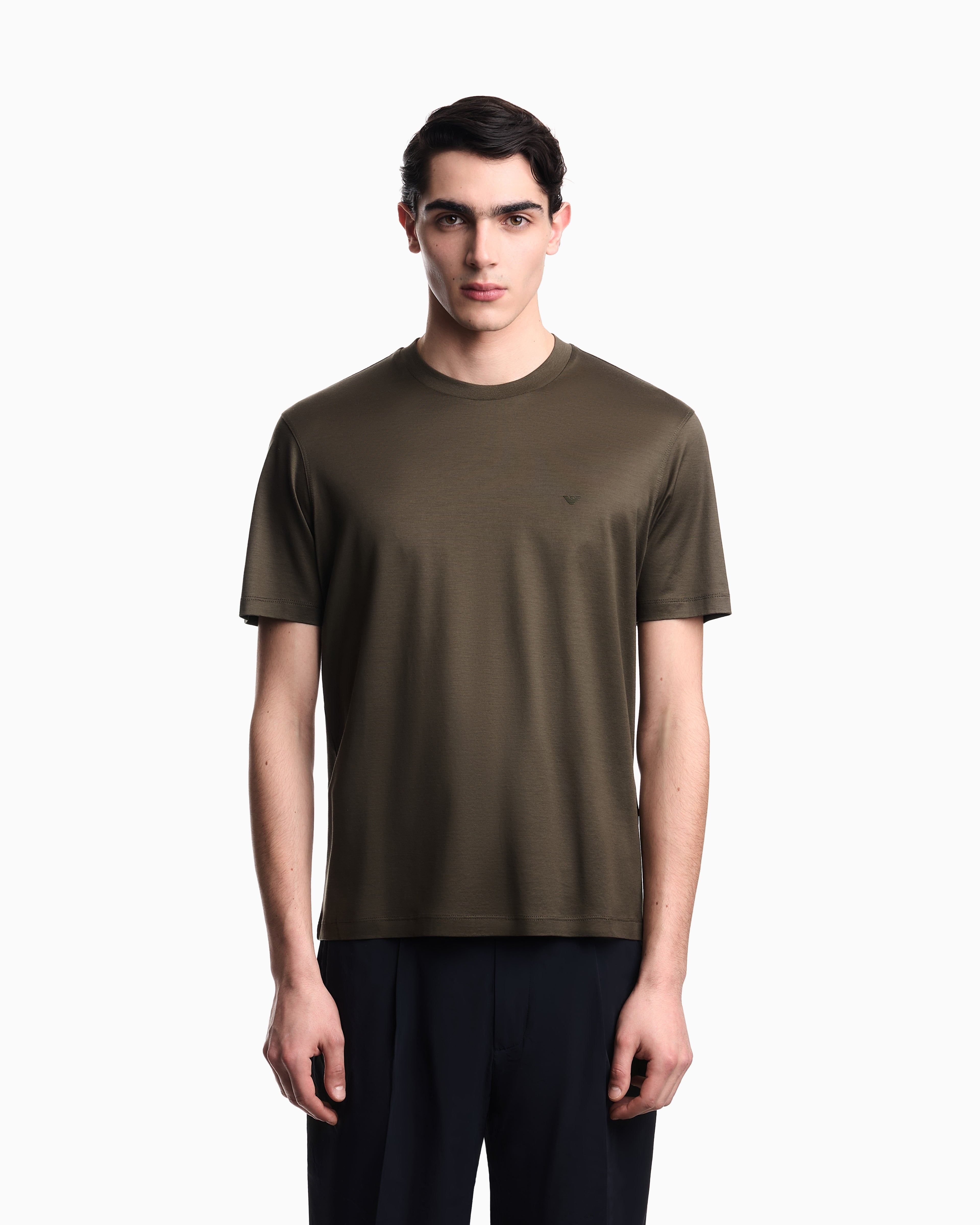 Emporio Armani Travel Essential Lyocell-blend jersey T-shirt