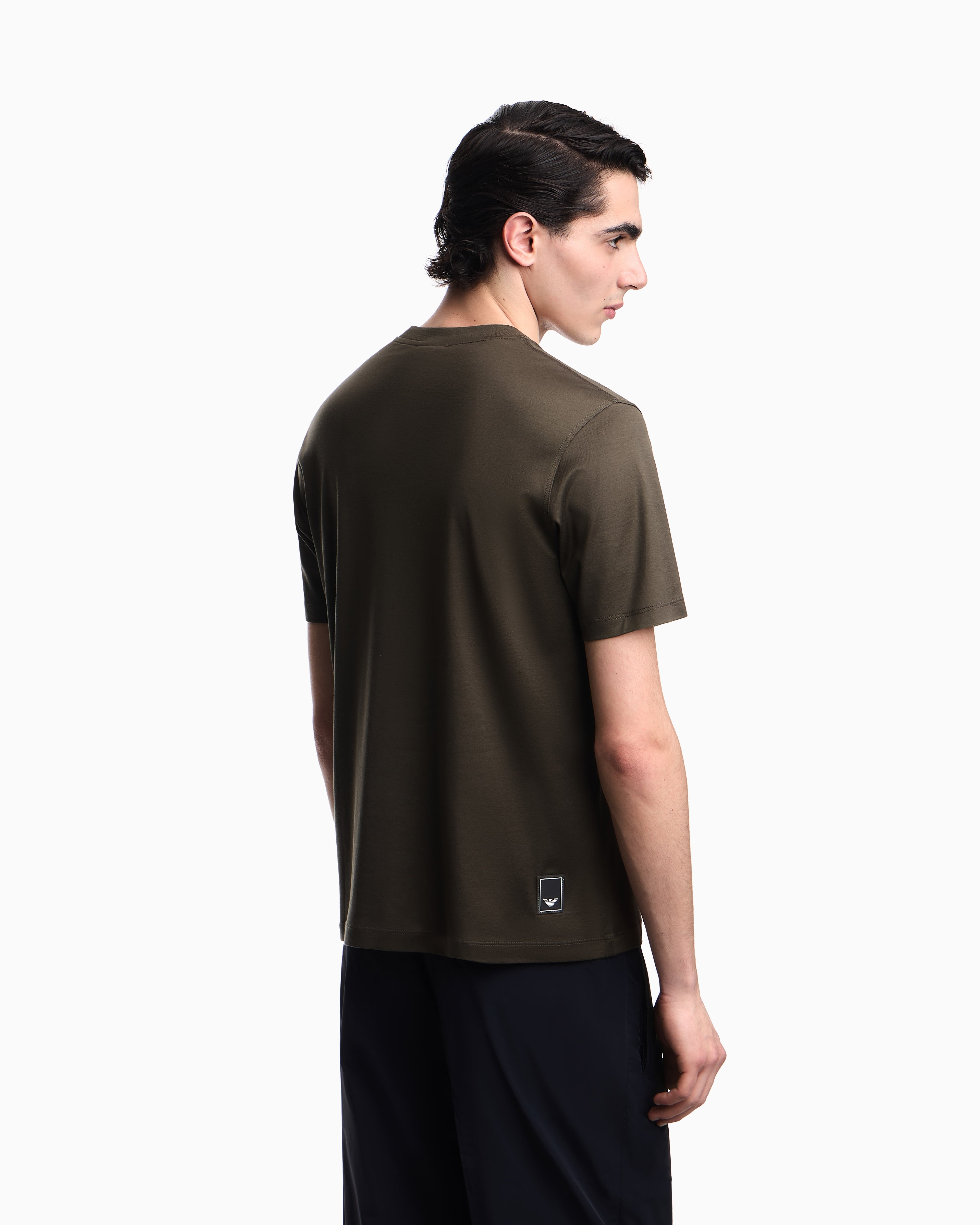 Emporio Armani Travel Essential Lyocell-blend jersey T-shirt
