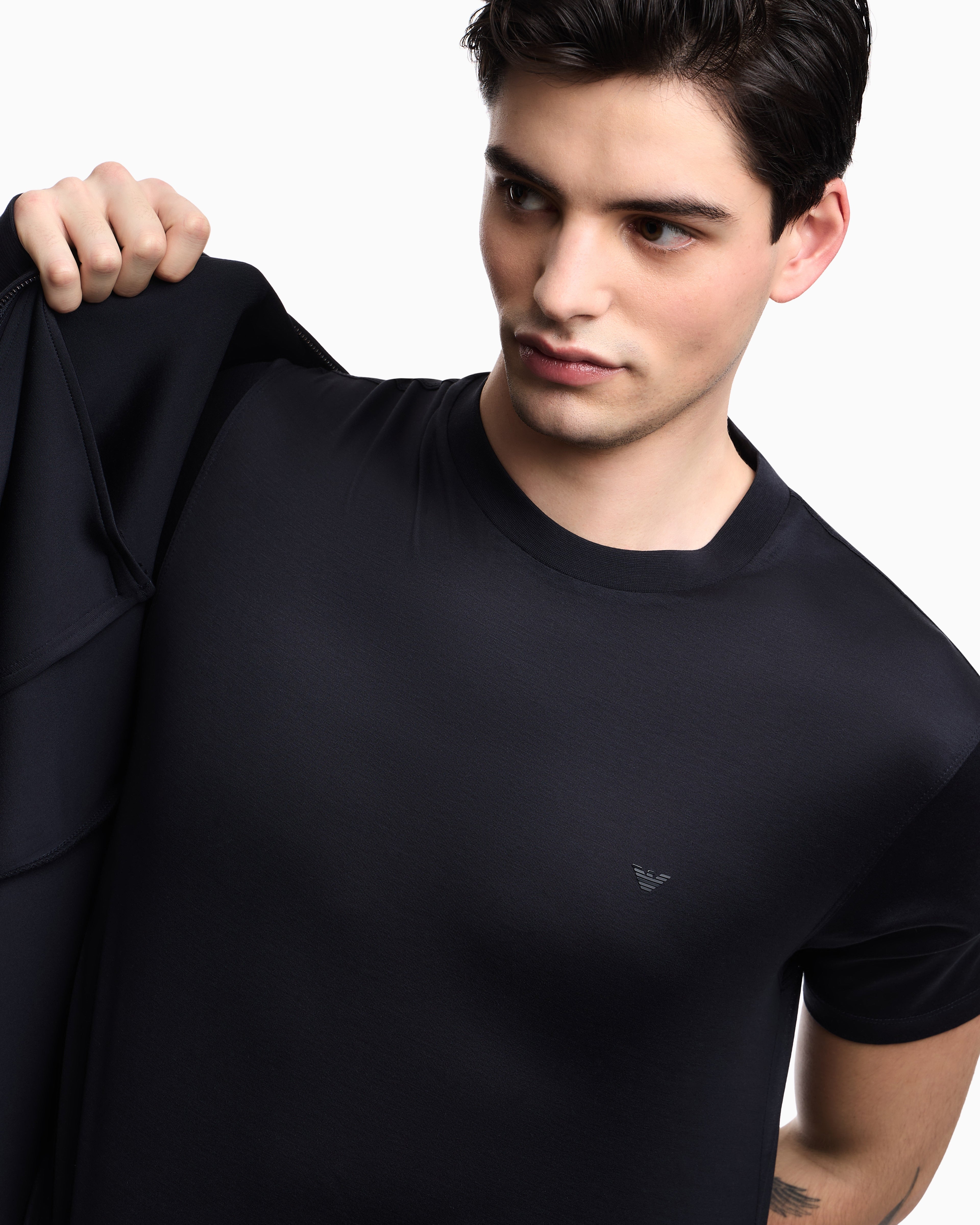 Emporio Armani Travel Essential Lyocell-blend jersey T-shirt