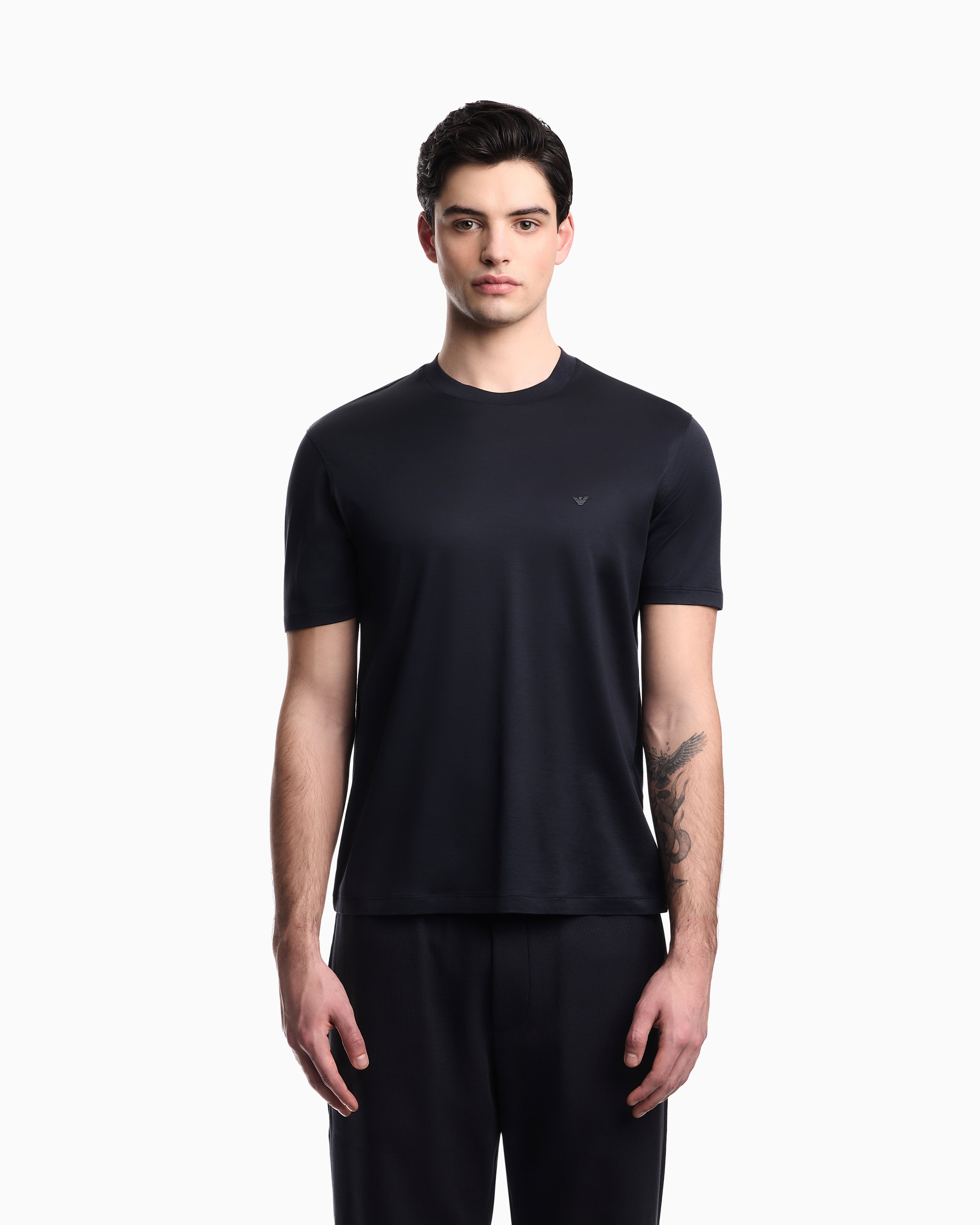 Emporio Armani Travel Essential Lyocell-blend jersey T-shirt