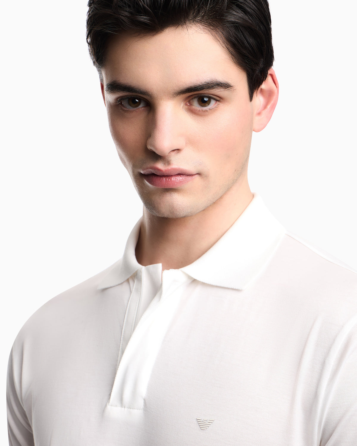 Emporio Armani Travel Essential Lyocell-blend jersey polo shirt
