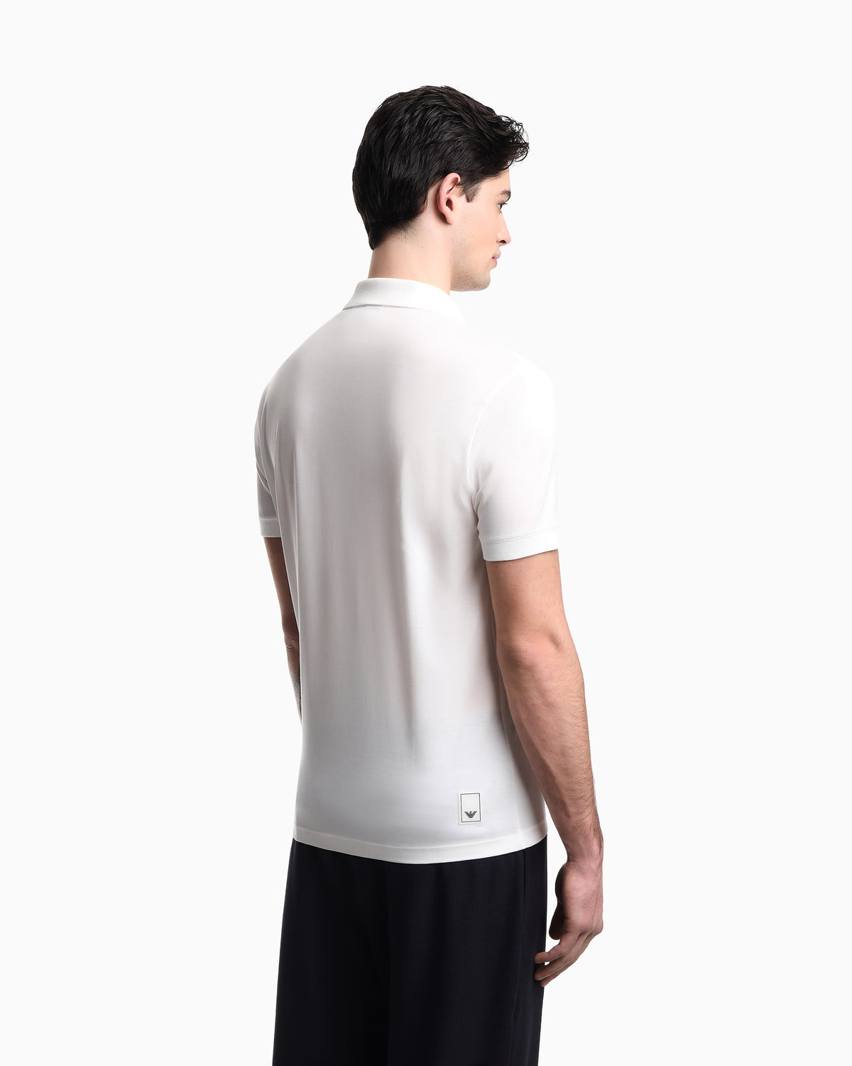 Emporio Armani Travel Essential Lyocell-blend jersey polo shirt