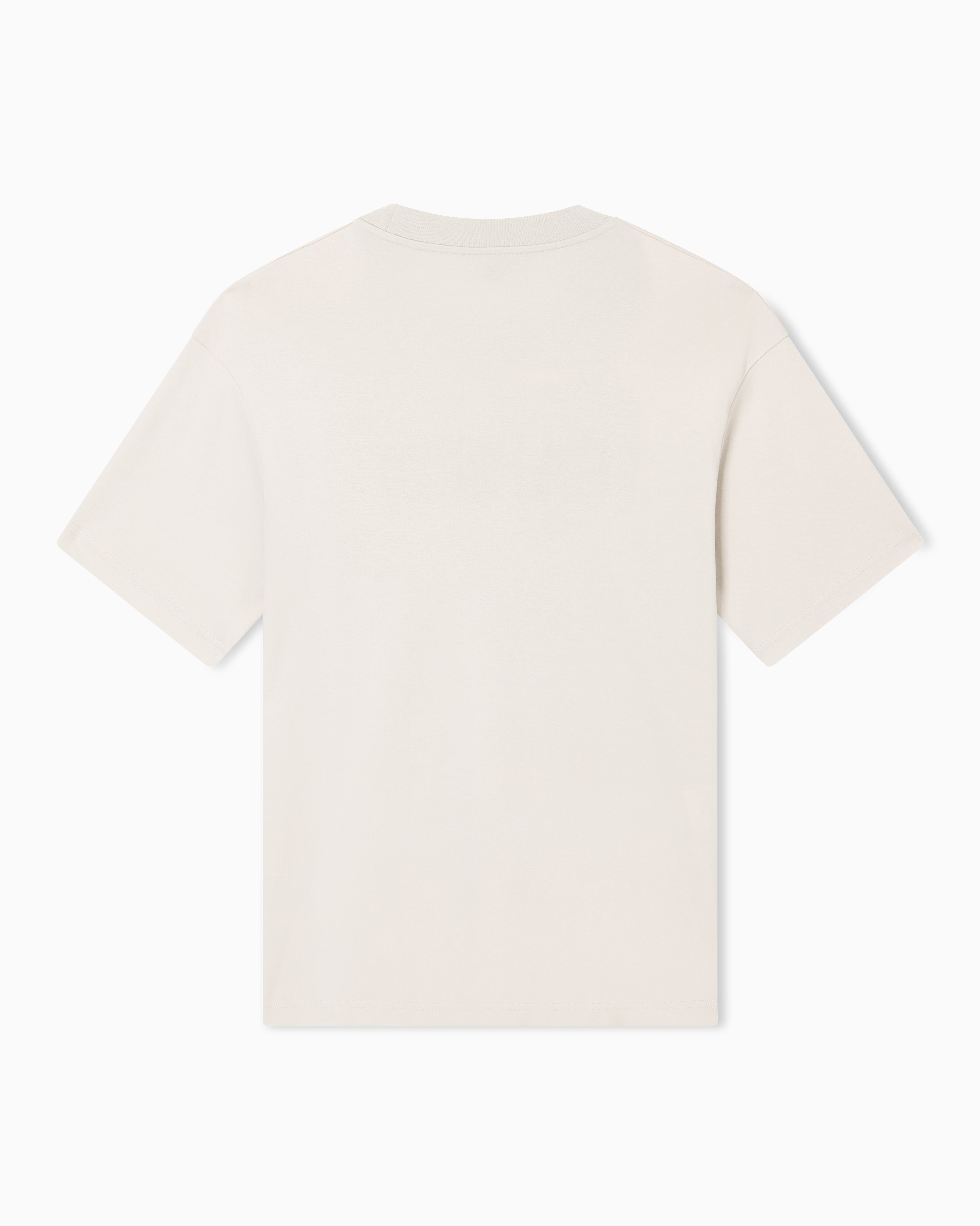 Emporio Armani Jersey t-shirt in interlock cotton with logo Capsule Icon
