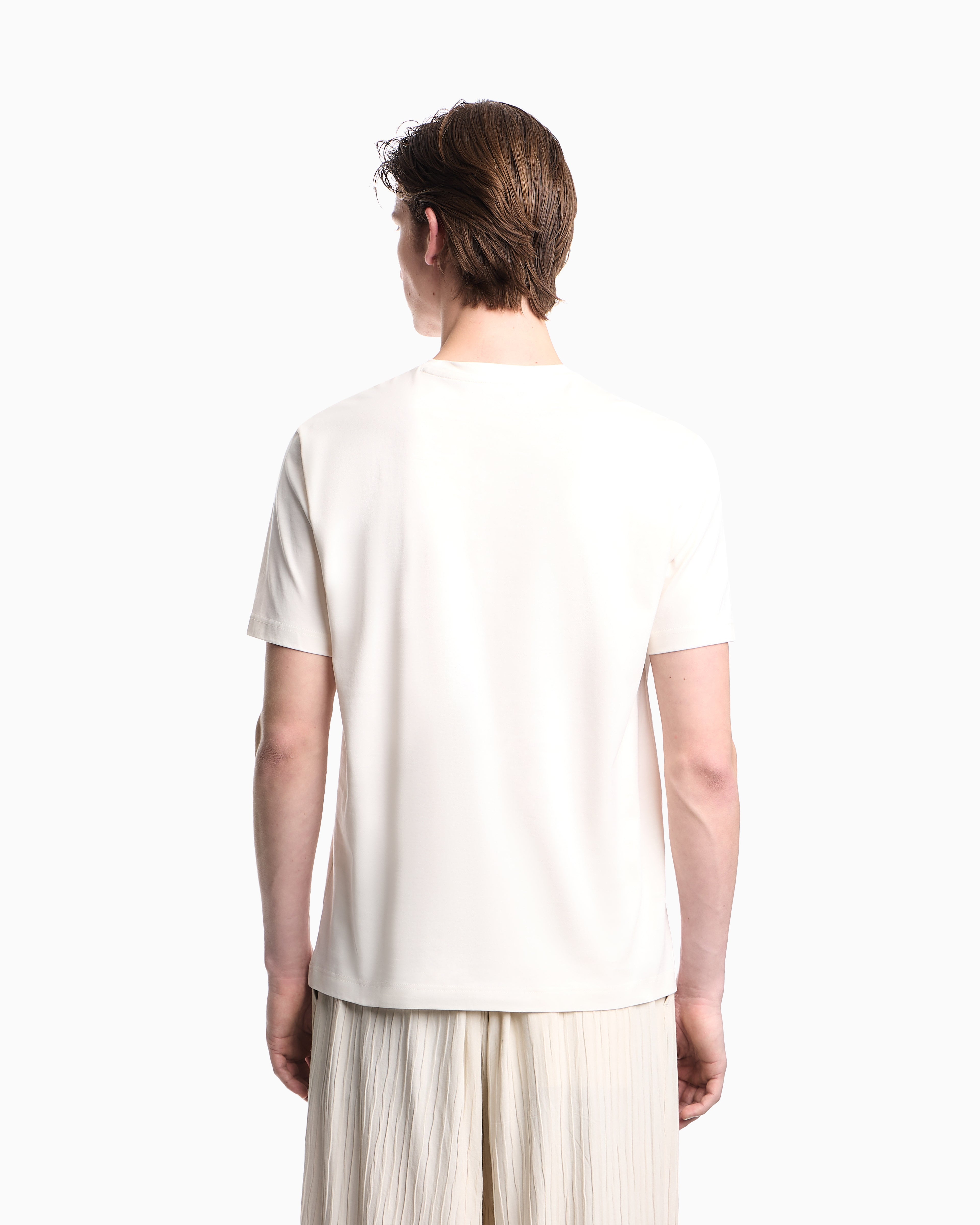 Emporio Armani Jersey T-shirt with tribal print