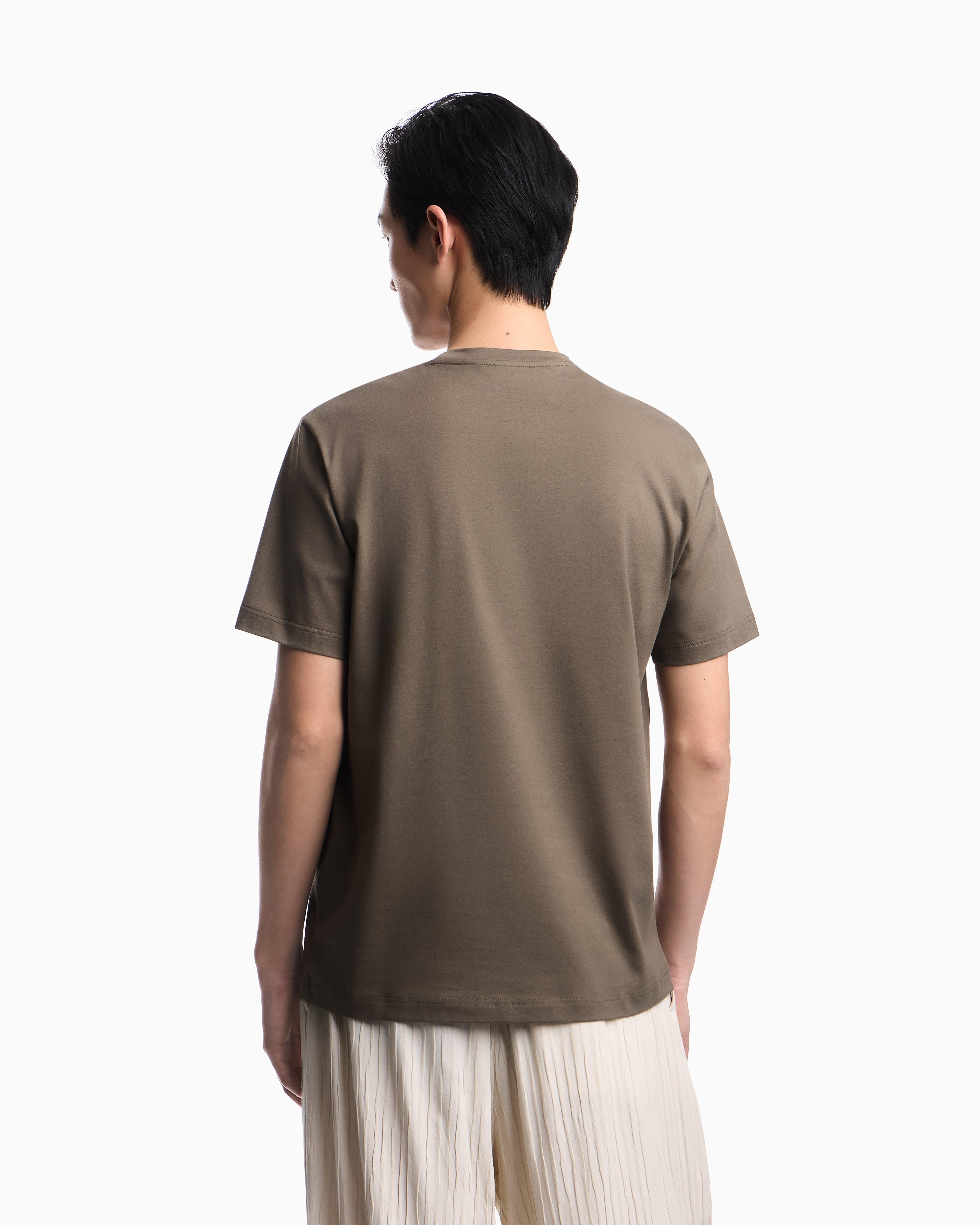 Emporio Armani Jersey T-shirt with tribal print