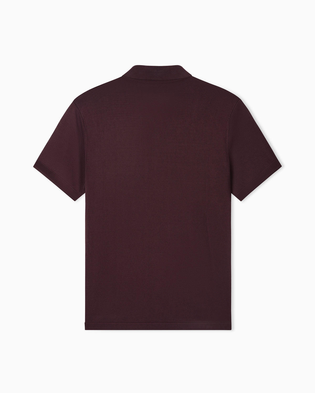Emporio Armani Plain-knit polo shirt