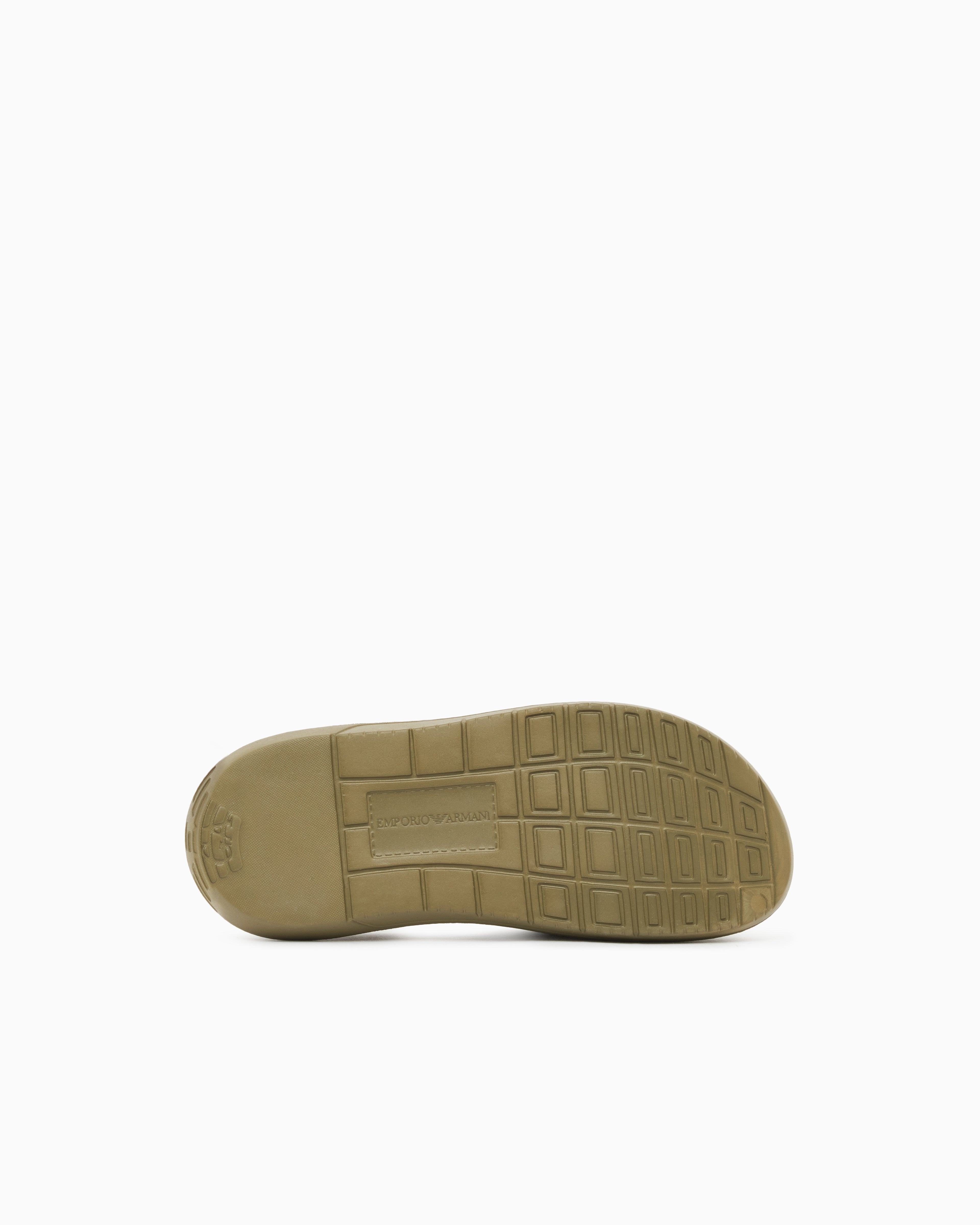 Emporio Armani Monobloc Sandals With Logo Green