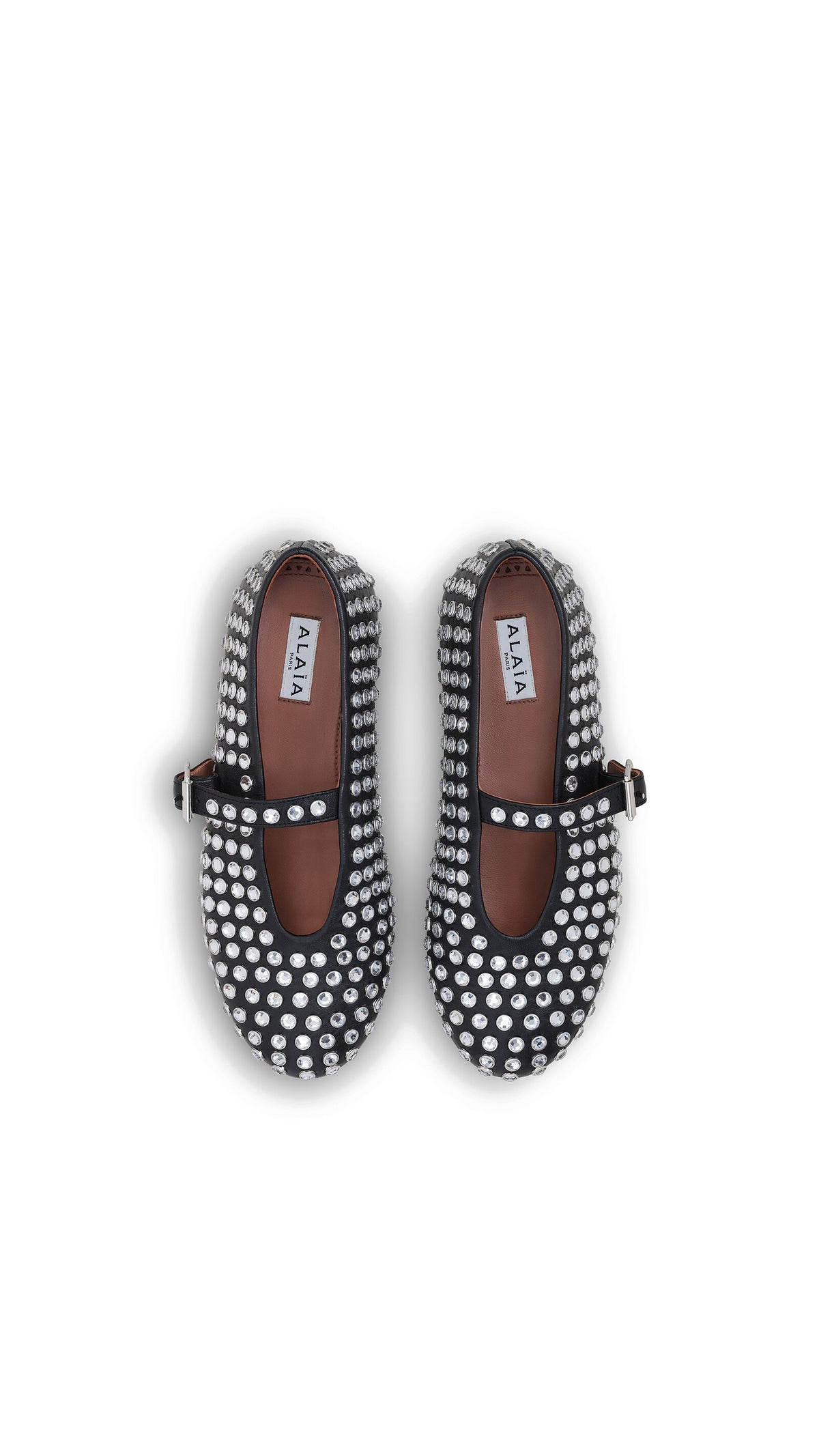 Alaïa Strass Lambskin Ballet Flats