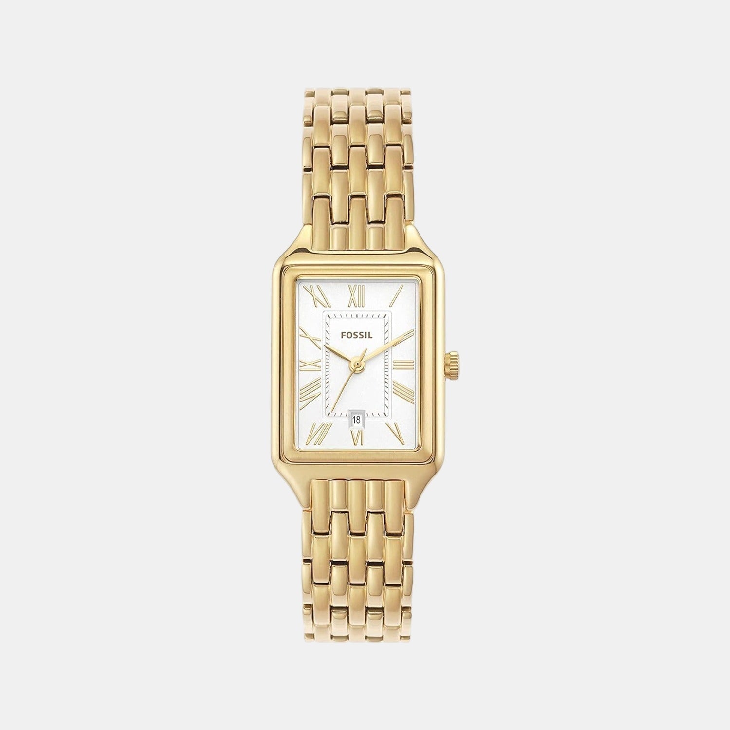 Fossil Raquel Women Quartz Silver Dial Analog Stainless Steel Watch Es5220