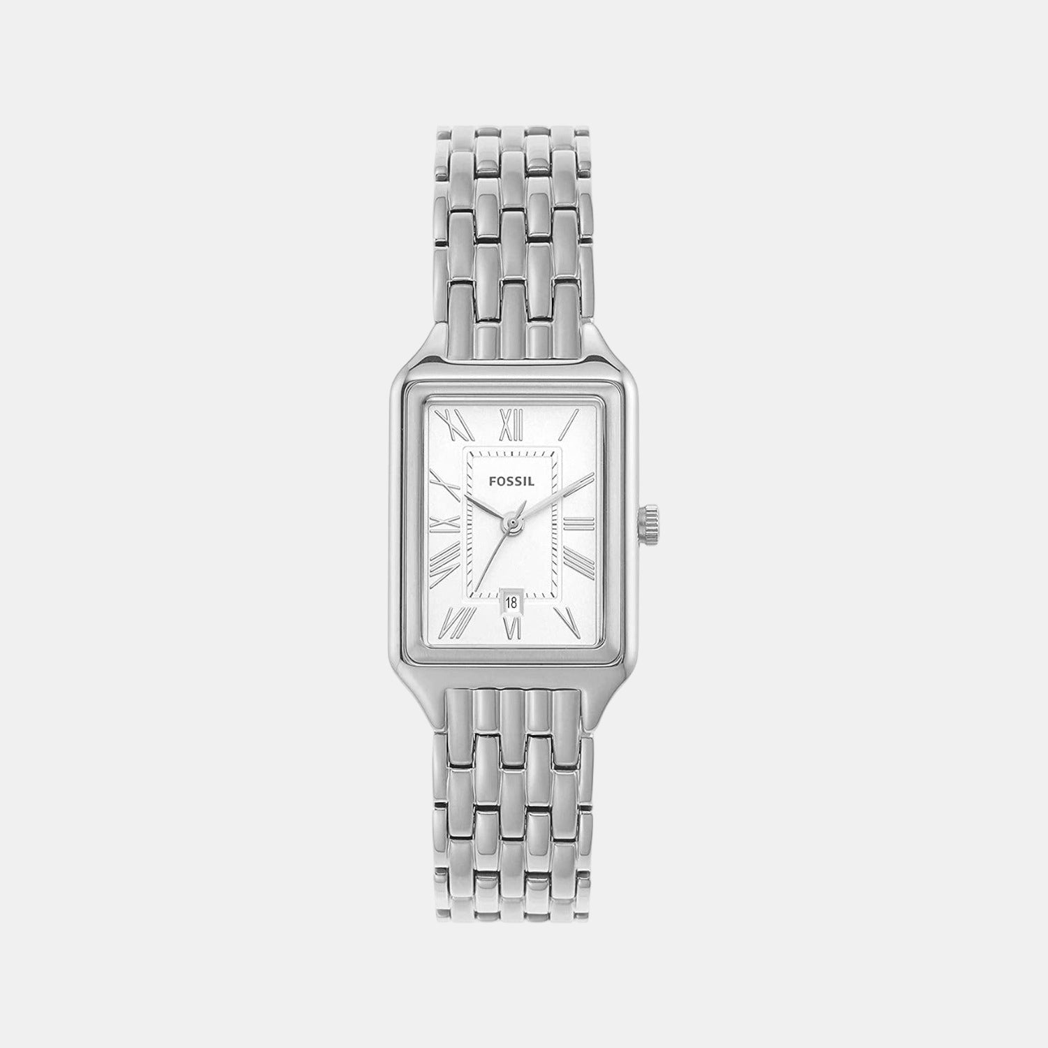 Fossil Raquel Women Quartz Silver Dial Analog Stainless Steel Watch Es5221