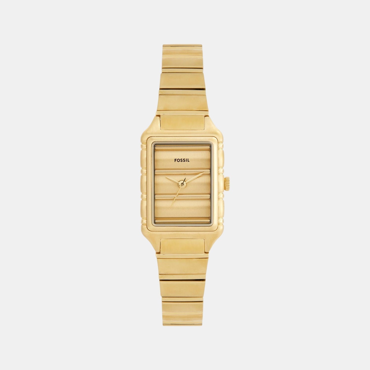 Fossil Raquel Women Quartz Gold Dial Analog Stainless Steel Watch Es5389