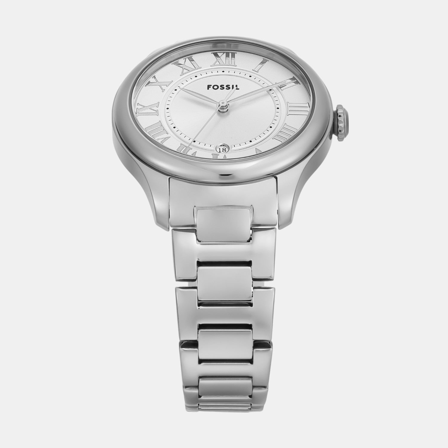 Fossil Gilmore Women Quartz Silver Dial Analog Stainless Steel Watch Es5393