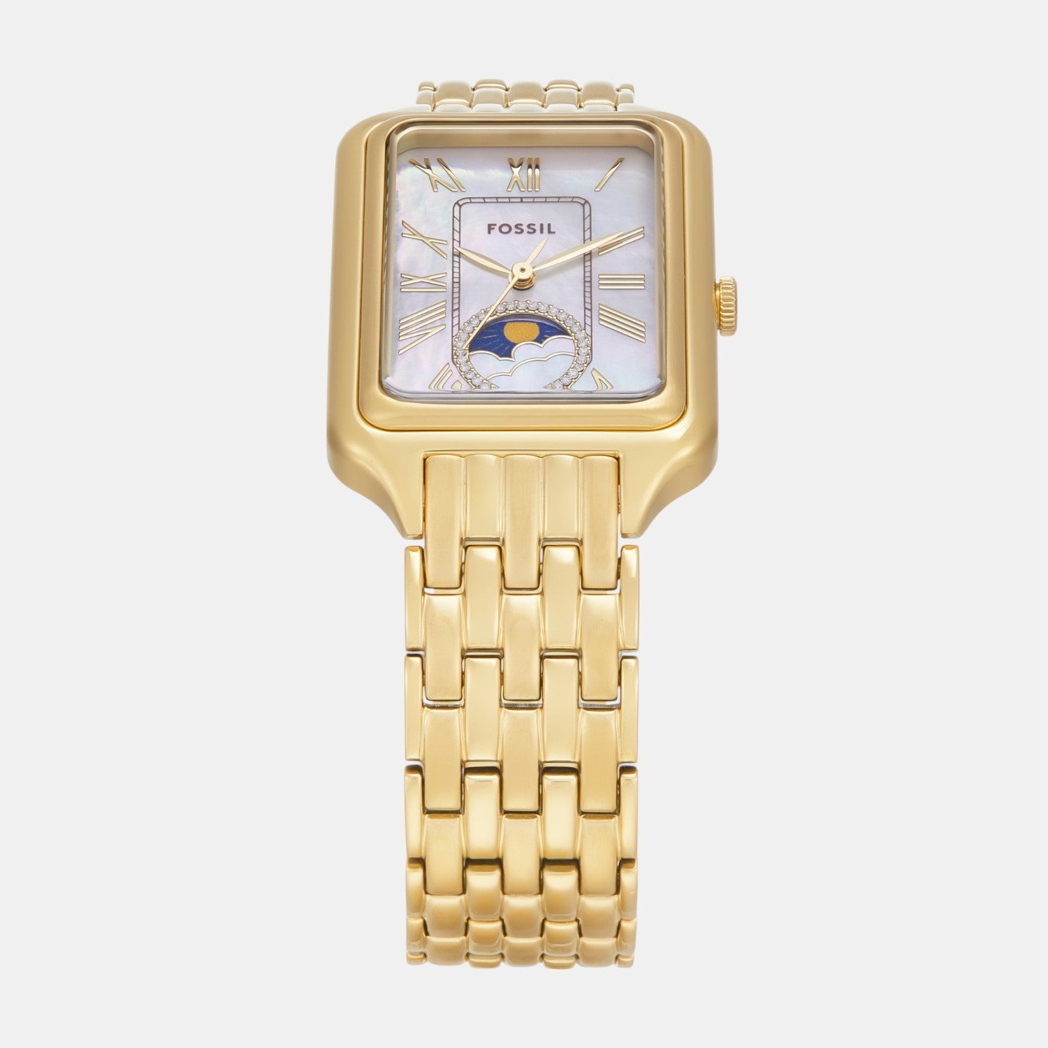 Fossil Raquel Women Quartz Mother Of Pearl Dial Analog Stainless Steel Watch Es5398