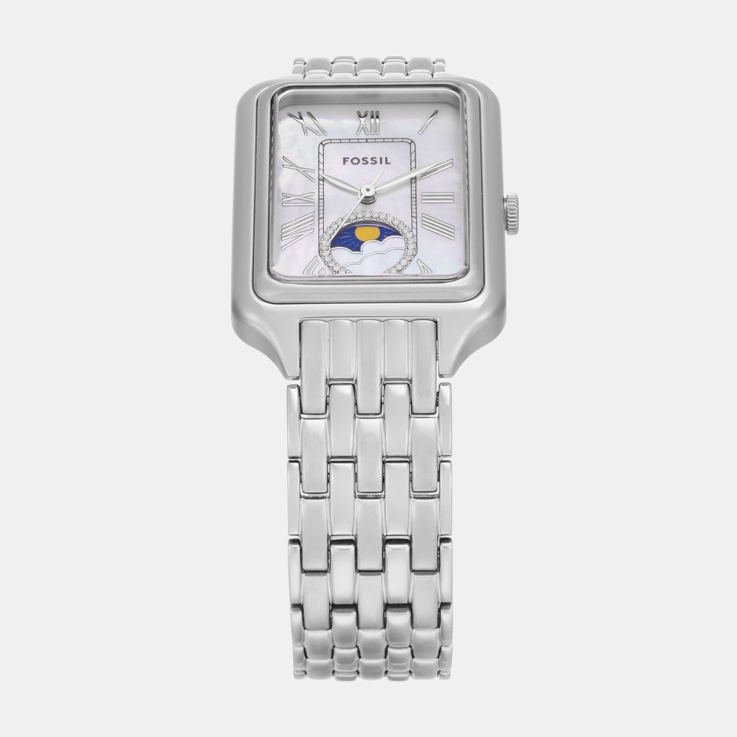 Fossil Raquel Women Quartz Mother Of Pearl Dial Analog Stainless Steel Watch Es5400