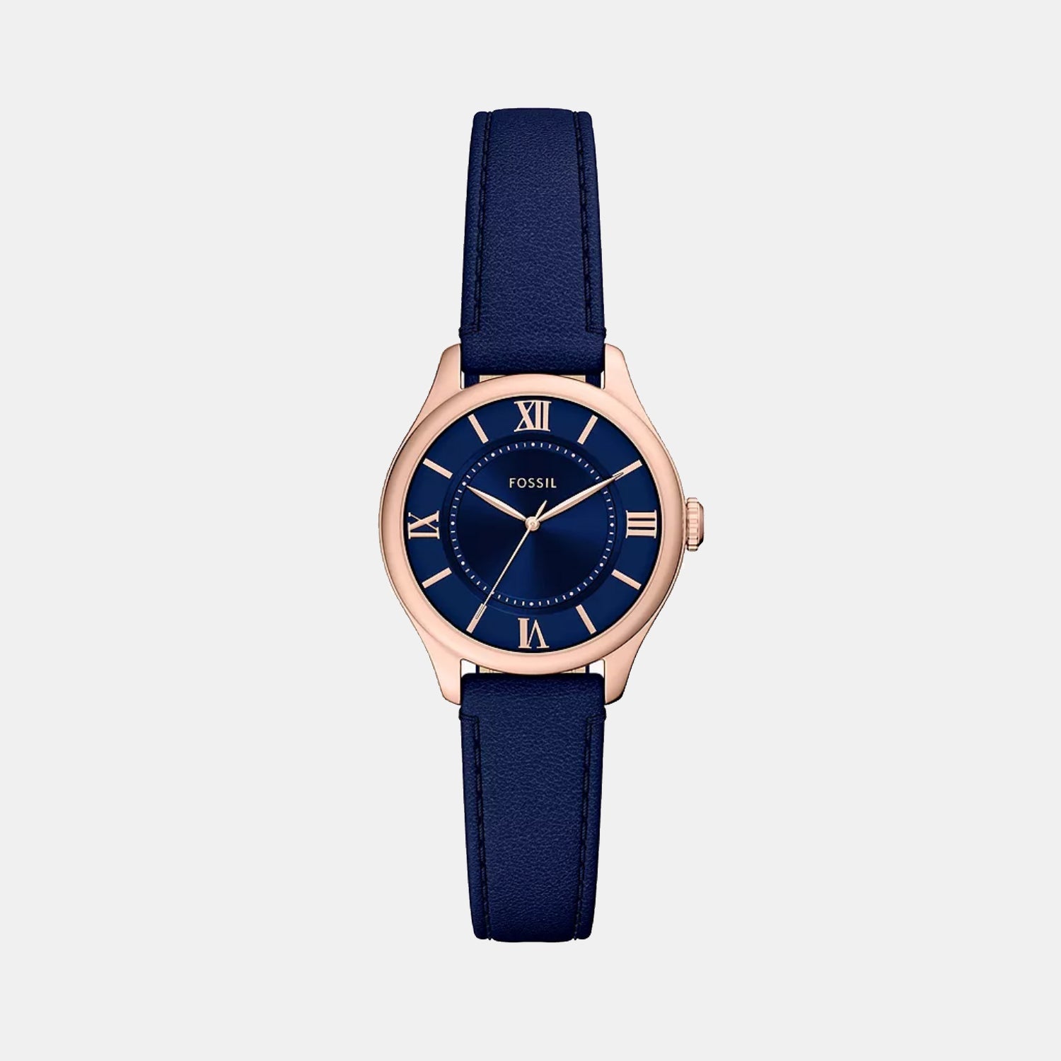 Fossil Gilmore Women Quartz Blue Dial Analog Leather Watch Es5424