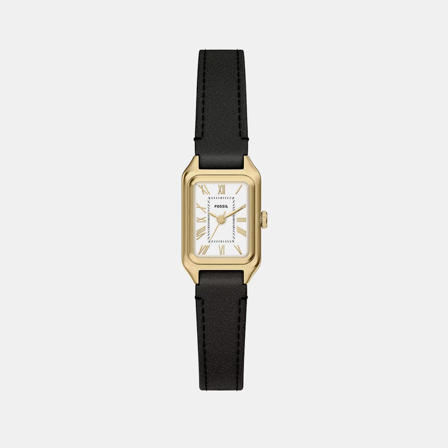 Fossil Women Quartz White Dial Analog Leather Watch Es5470