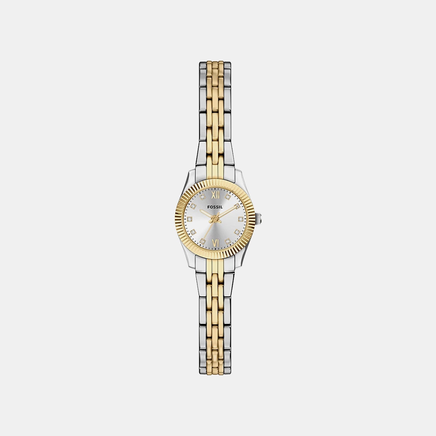 Fossil Scarlette Women Quartz Silver Dial Analog Stainless Steel Watch Es5473