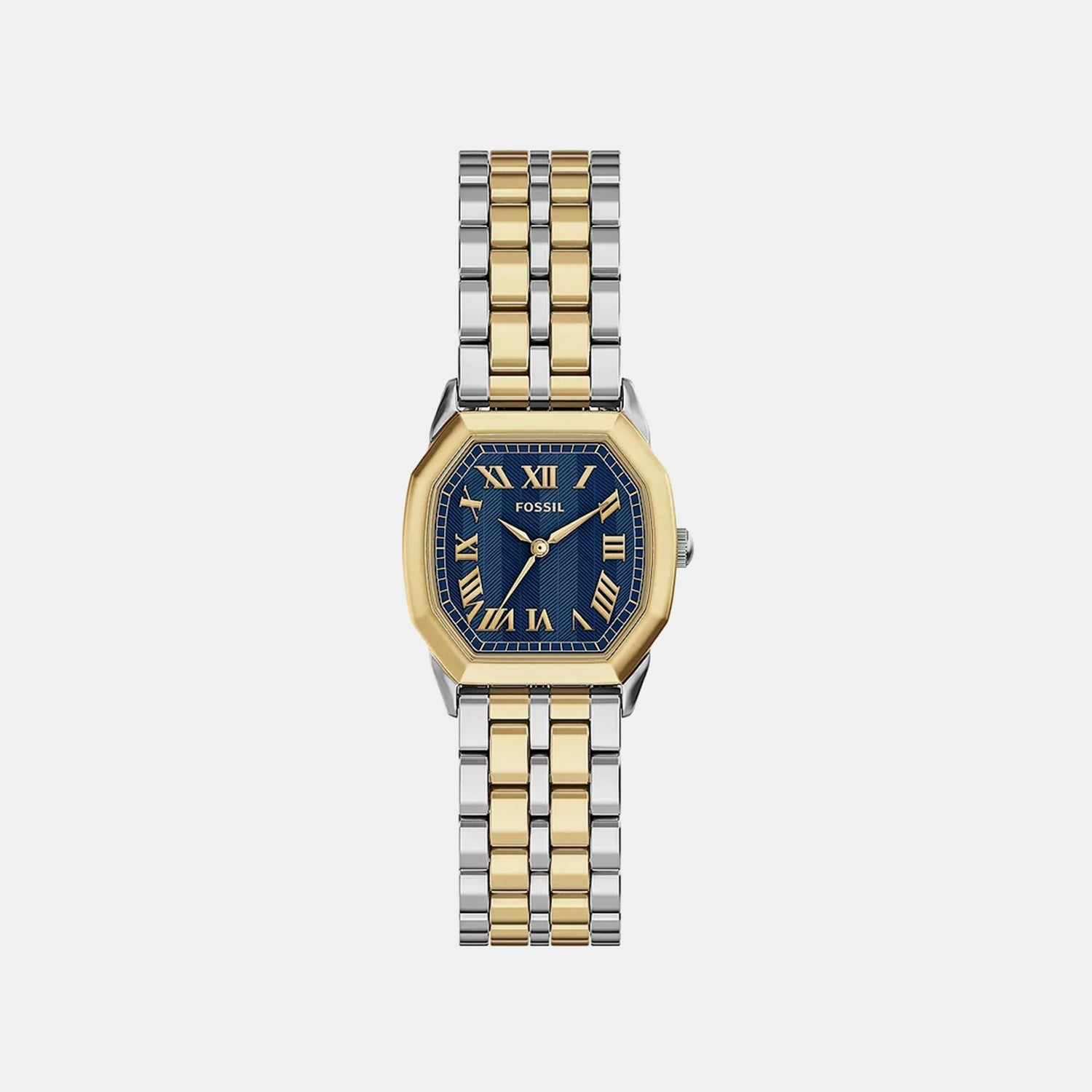 Fossil Women Quartz Blue Dial Analog Stainless Steel Watch Es5480