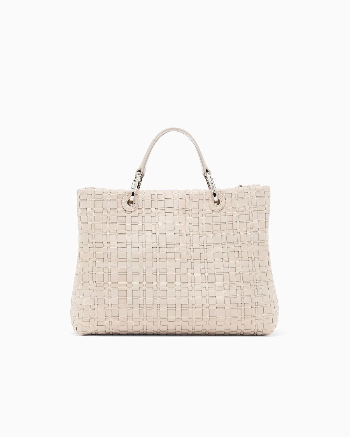 Emporio Armani MyEA medium shopper bag in woven nylon