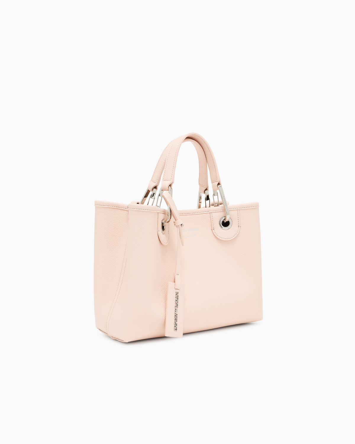 Emporio Armani Shopping bag with pebbled finish and detachable strap