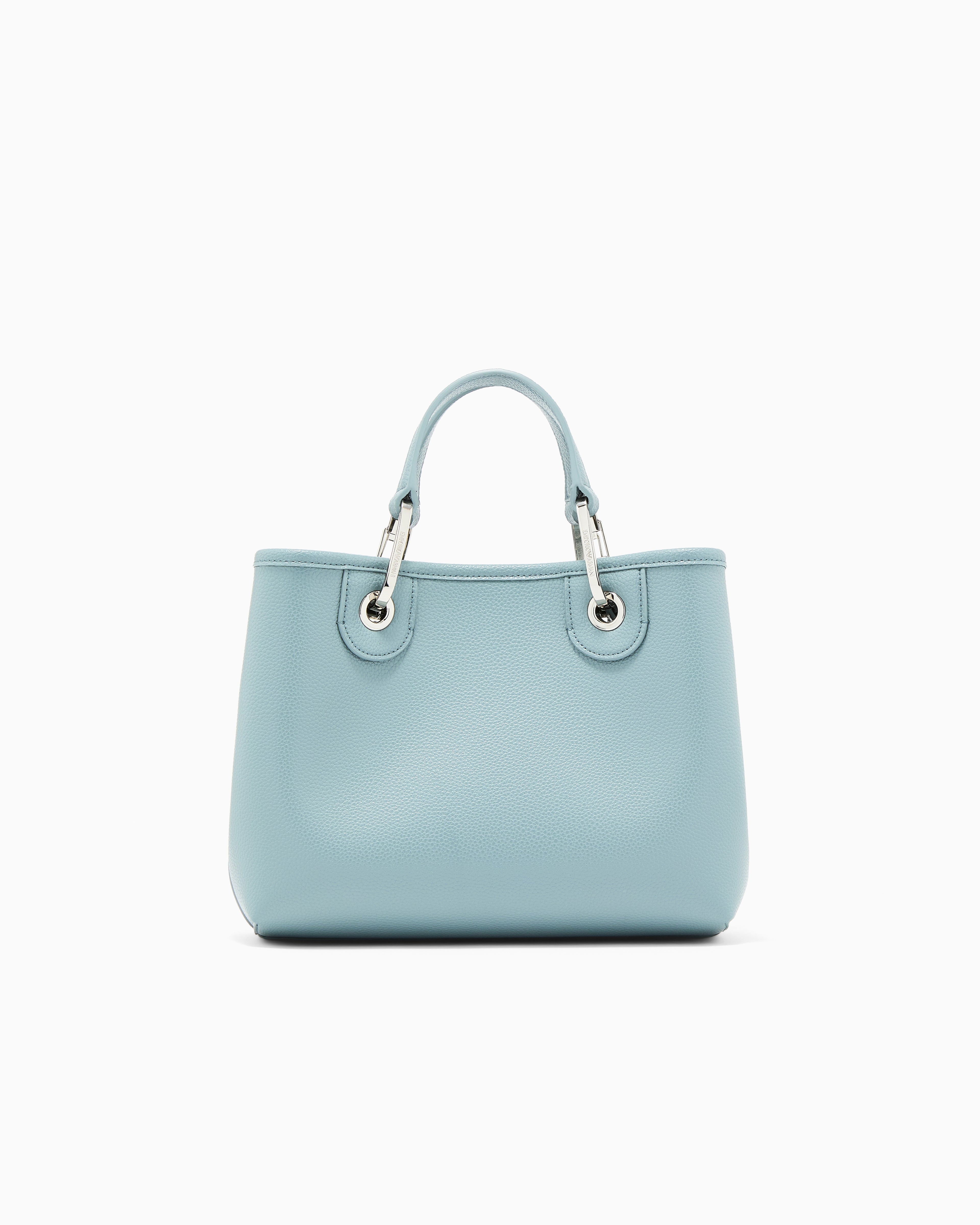 Emporio Armani Shopping bag with pebbled finish and detachable strap
