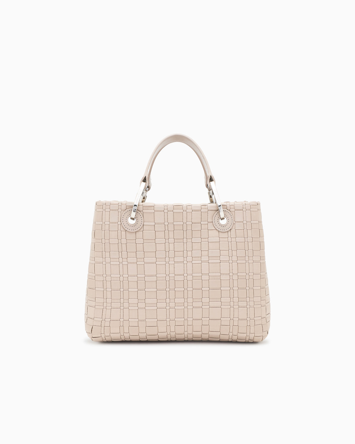 Emporio Armani MyEA small shopper bag in woven nylon