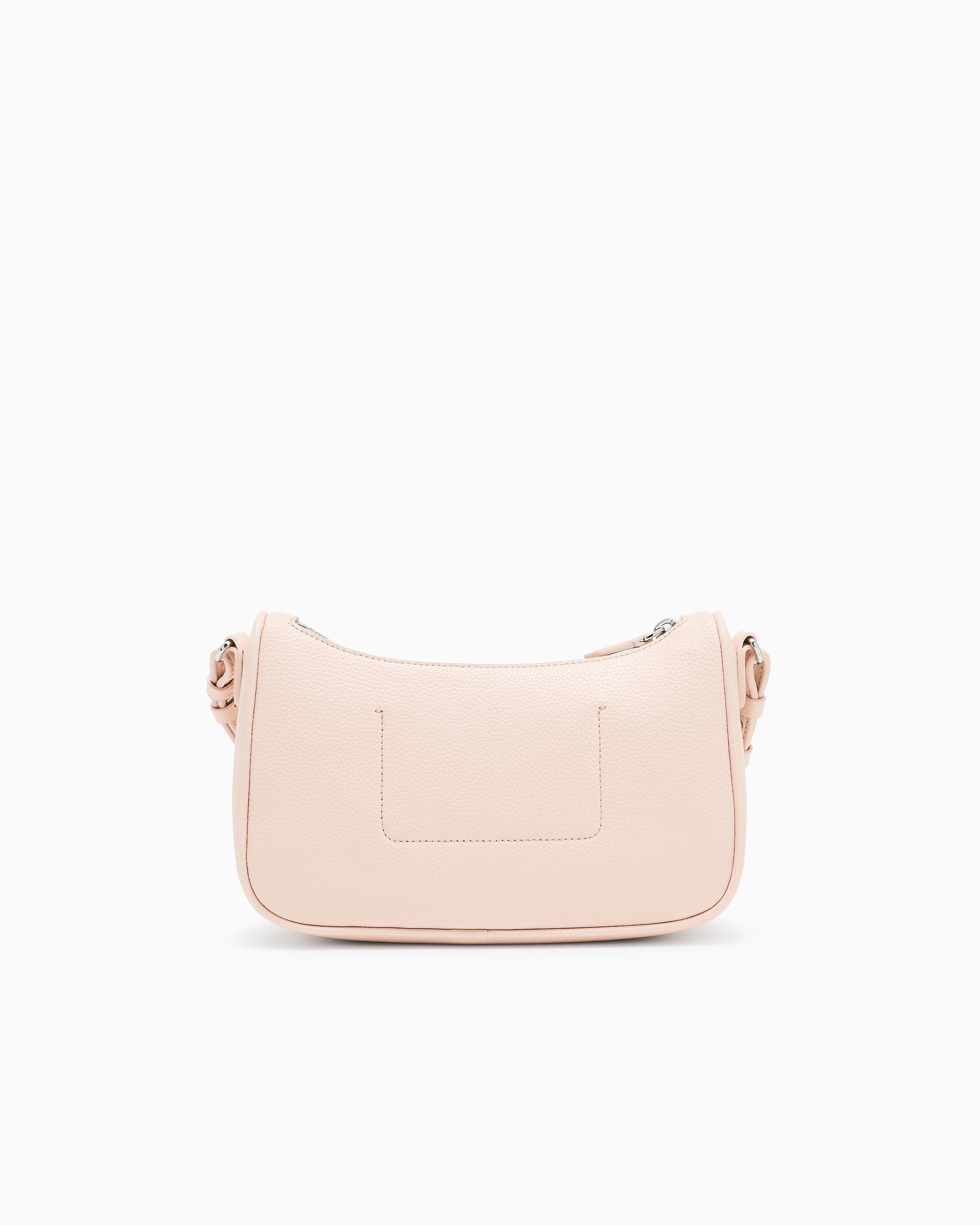 Emporio Armani Pebbled shoulder bag with a zip closure and adjustable strap