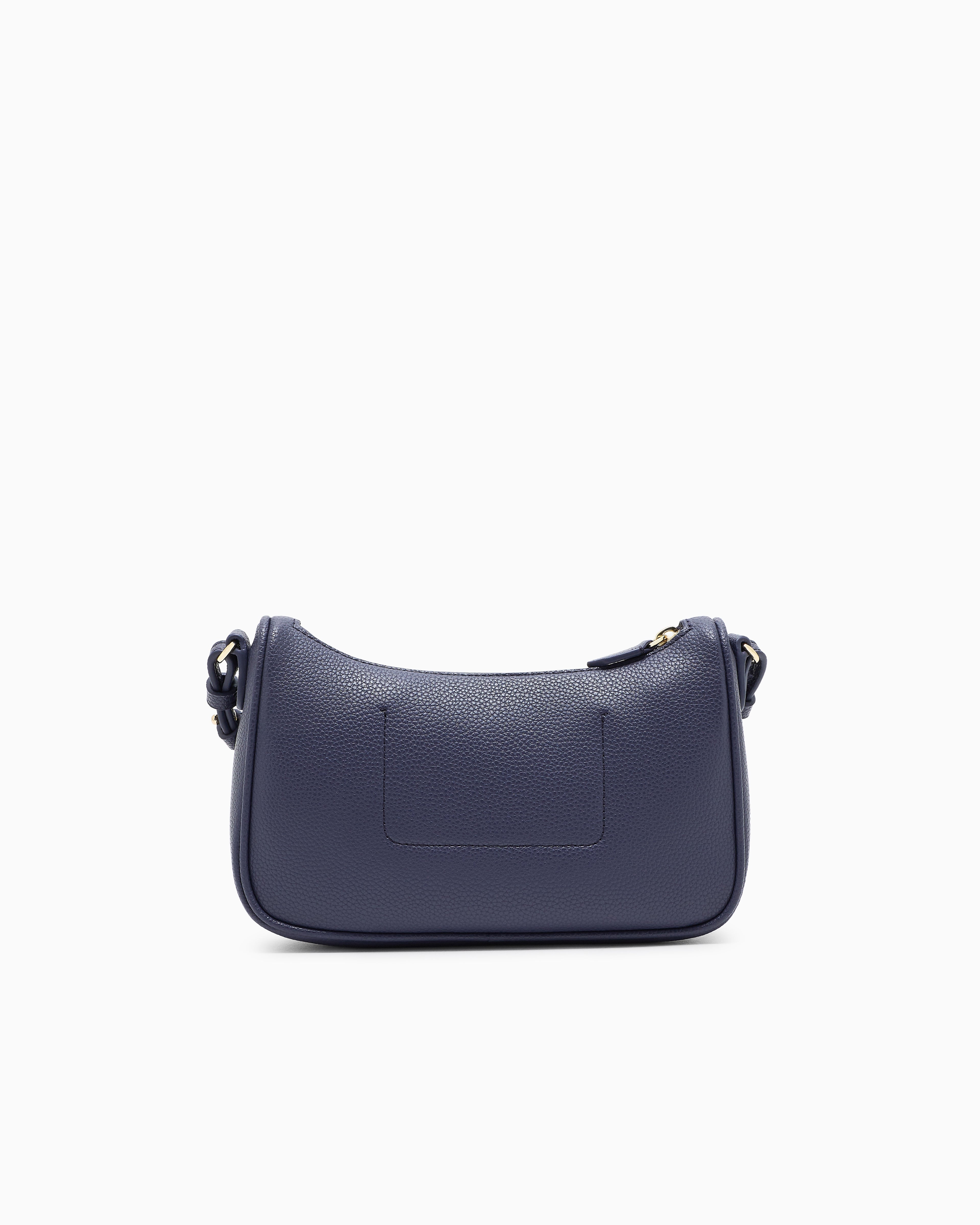 Emporio Armani Pebbled shoulder bag with a zip closure and adjustable strap