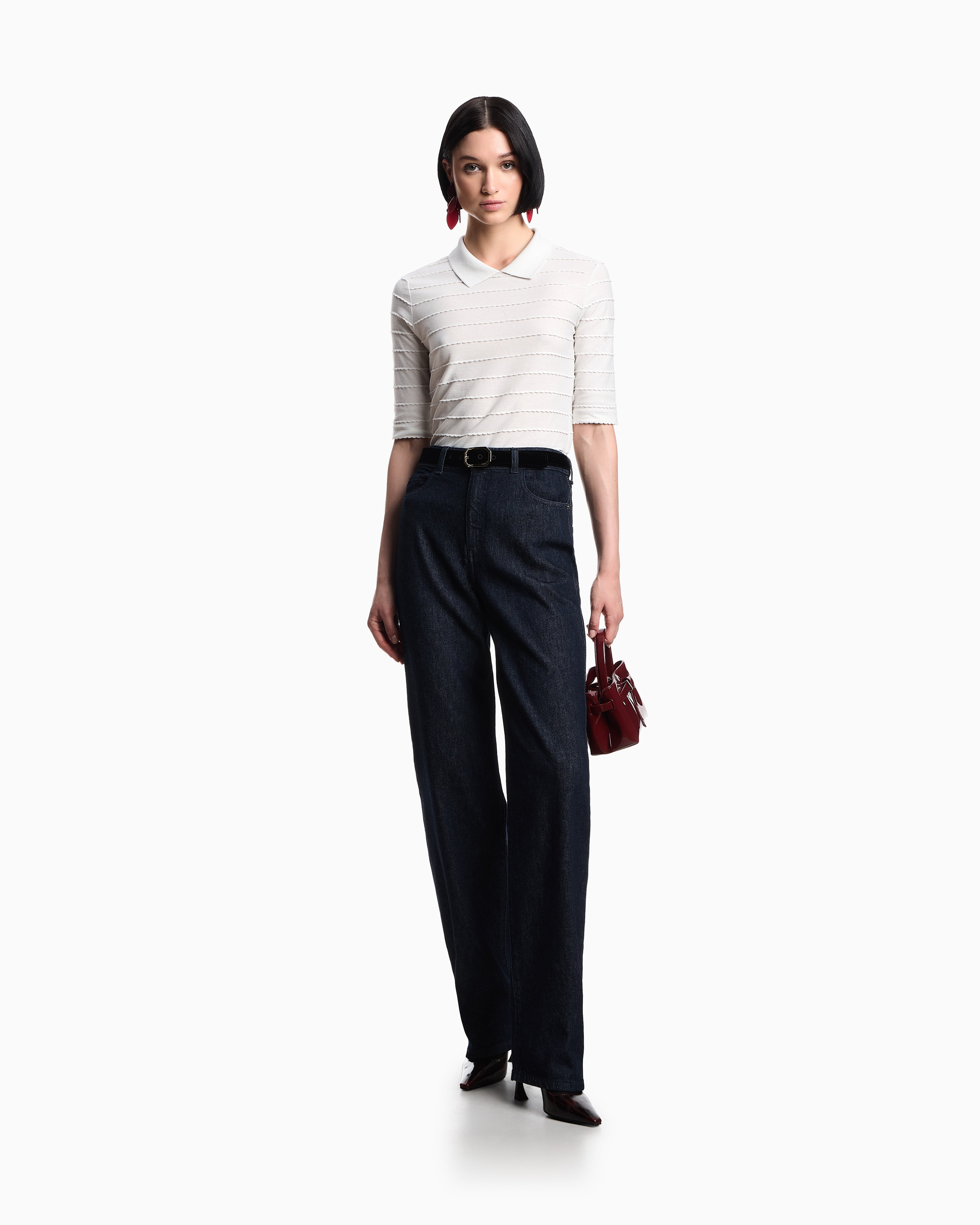 Emporio Armani J4B Mid/high-rise straight-leg jeans in 11.5-oz denim