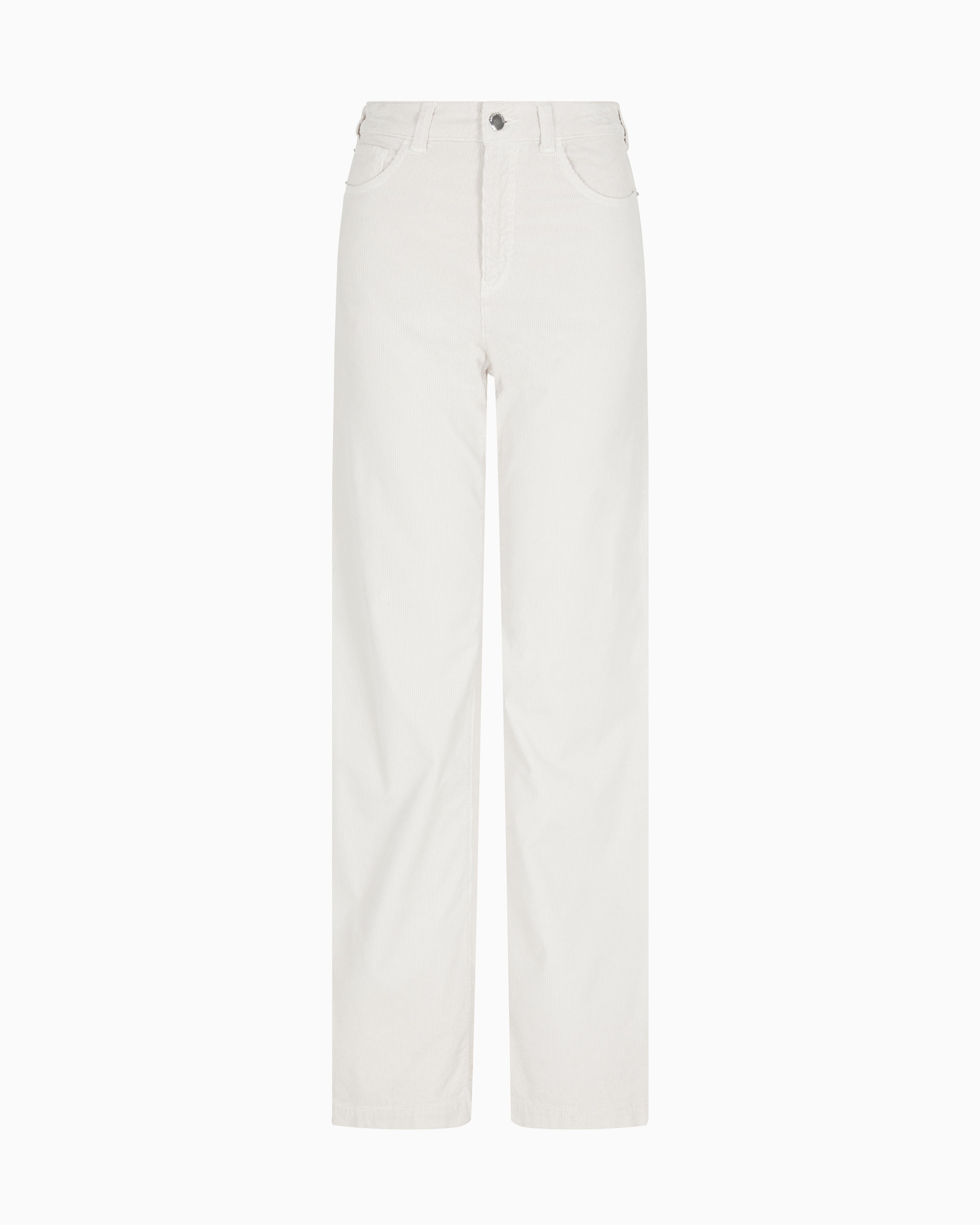 Emporio Armani J14 regular-fit garment-dyed corduroy trousers
